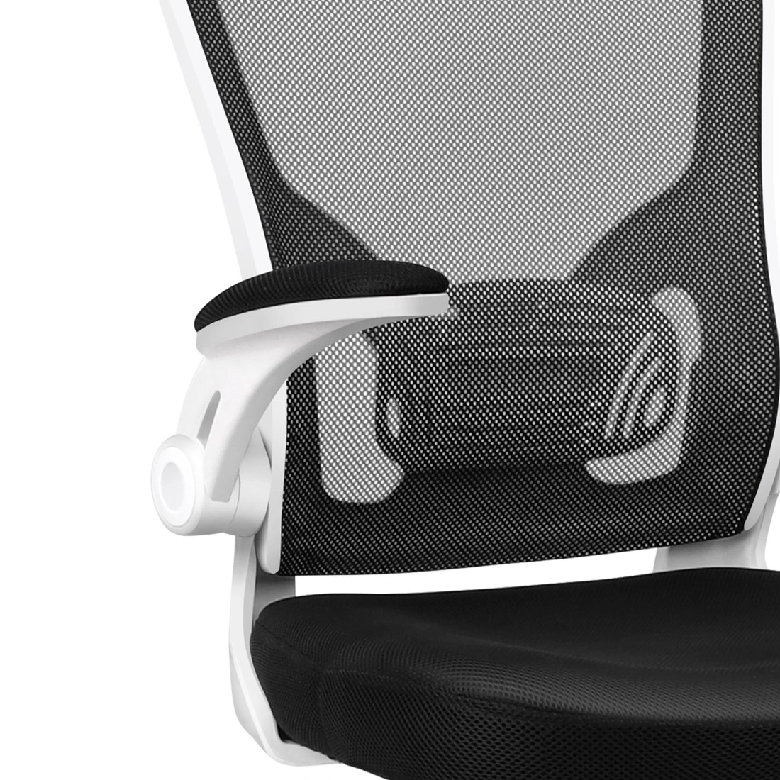 5 Alfordson Mesh Office Chair Executive Fabric Seat Gaming Racing Tilt Computer - White, 5 of 10