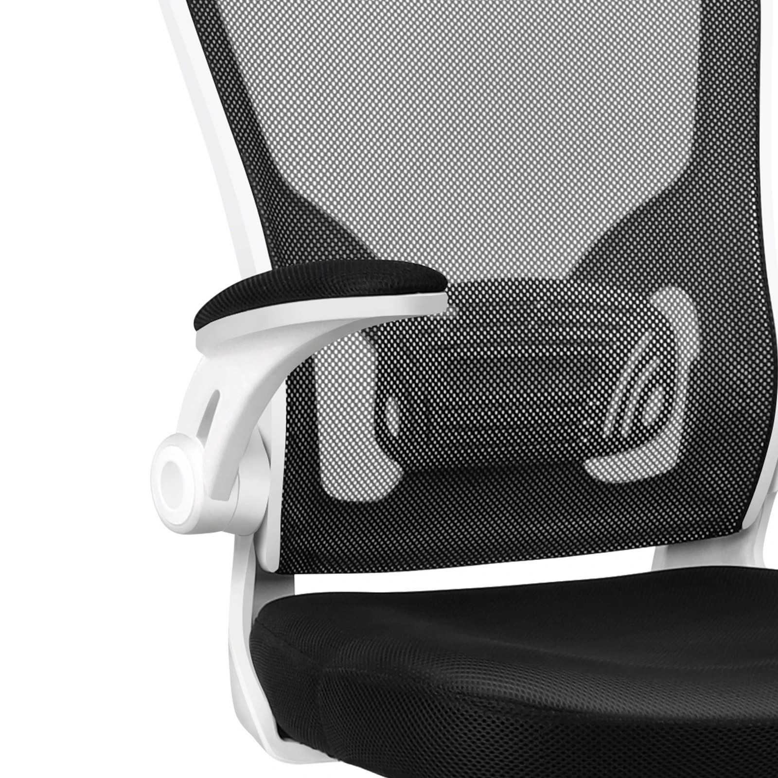 5 Alfordson Mesh Office Chair Executive Fabric Seat Gaming Racing Tilt Computer - White, 5 of 10