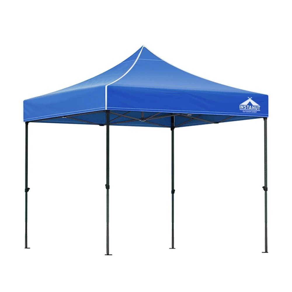 1 Instahut Gazebo Pop Up 3x3m w/Base Podx4 Marquee Folding Outdoor Wedding Camping Tent Shade - Blue, 1 of 6