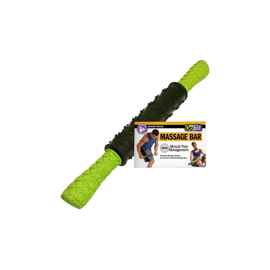 5 GoFit Extreme Massage Bar Deep Tissue Trigger Point Ball Bearing Roller - Green, 5 of 5