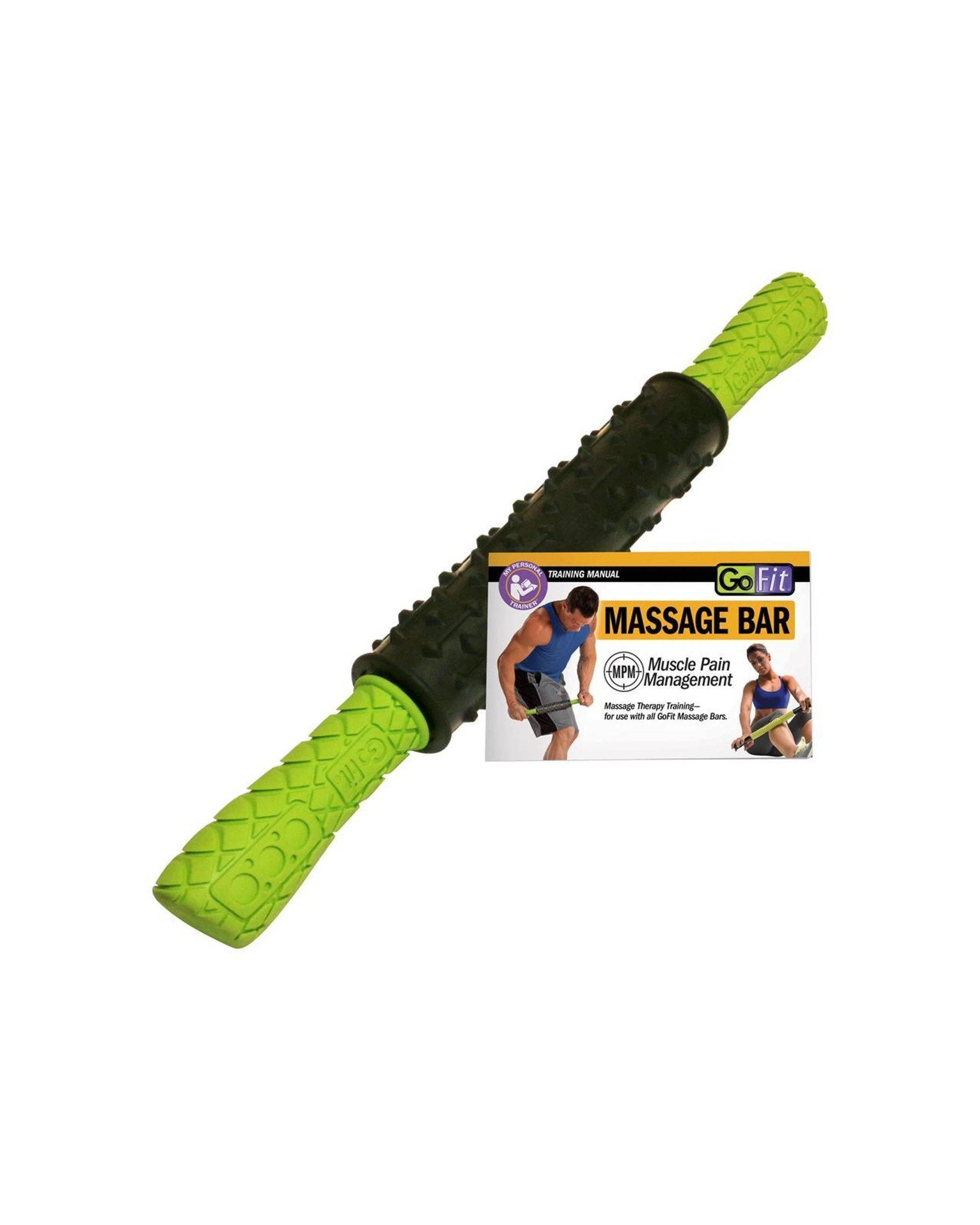 5 GoFit Extreme Massage Bar Deep Tissue Trigger Point Ball Bearing Roller - Green, 5 of 5