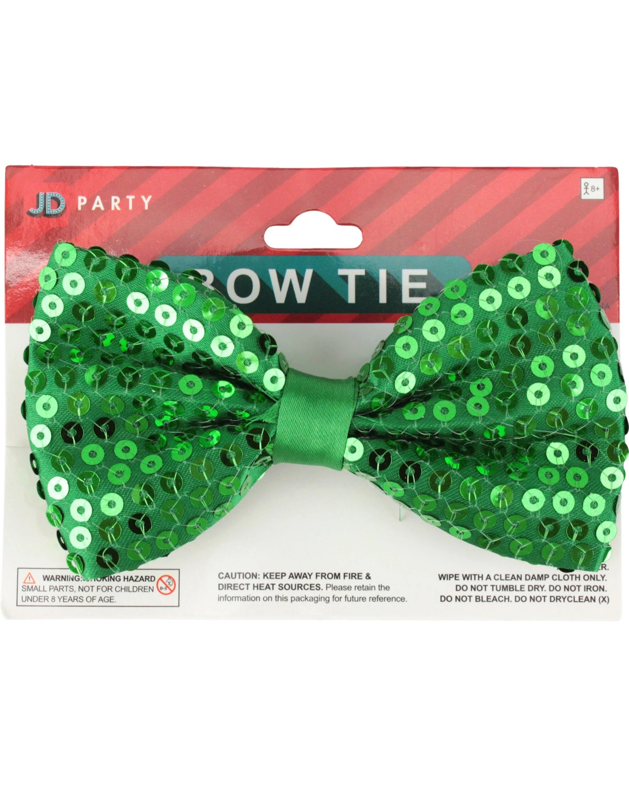 2 Partyrama Sequin Bow Tie - Green, 2 of 2