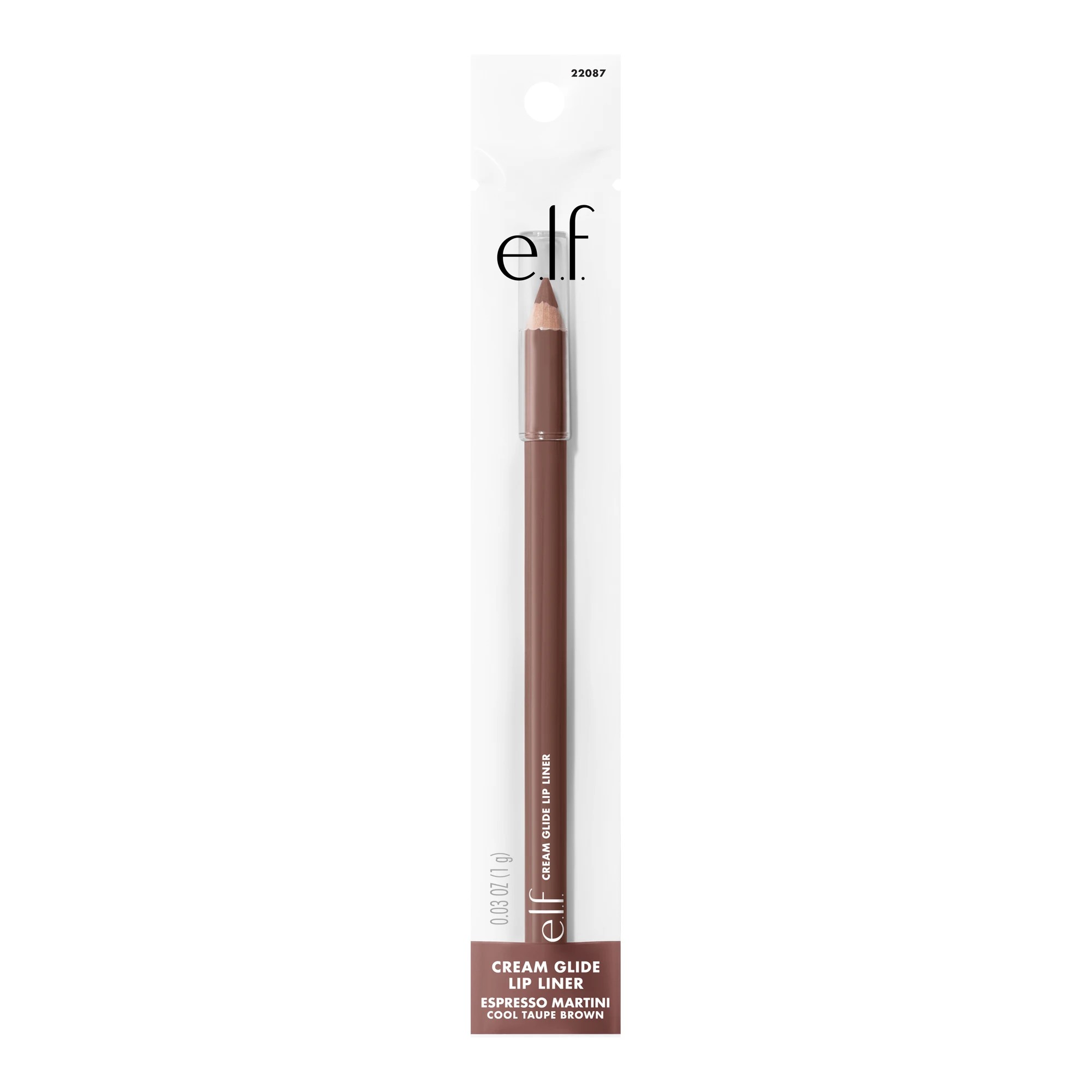 1 e.l.f. Cream Glide Lip Liner - Espresso Martini, 1 of 4