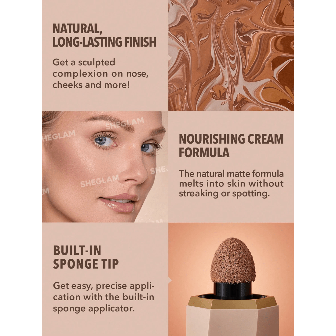 7 SHEGLAM Sun Sculpt Liquid Contour - Clay, 7 of 7