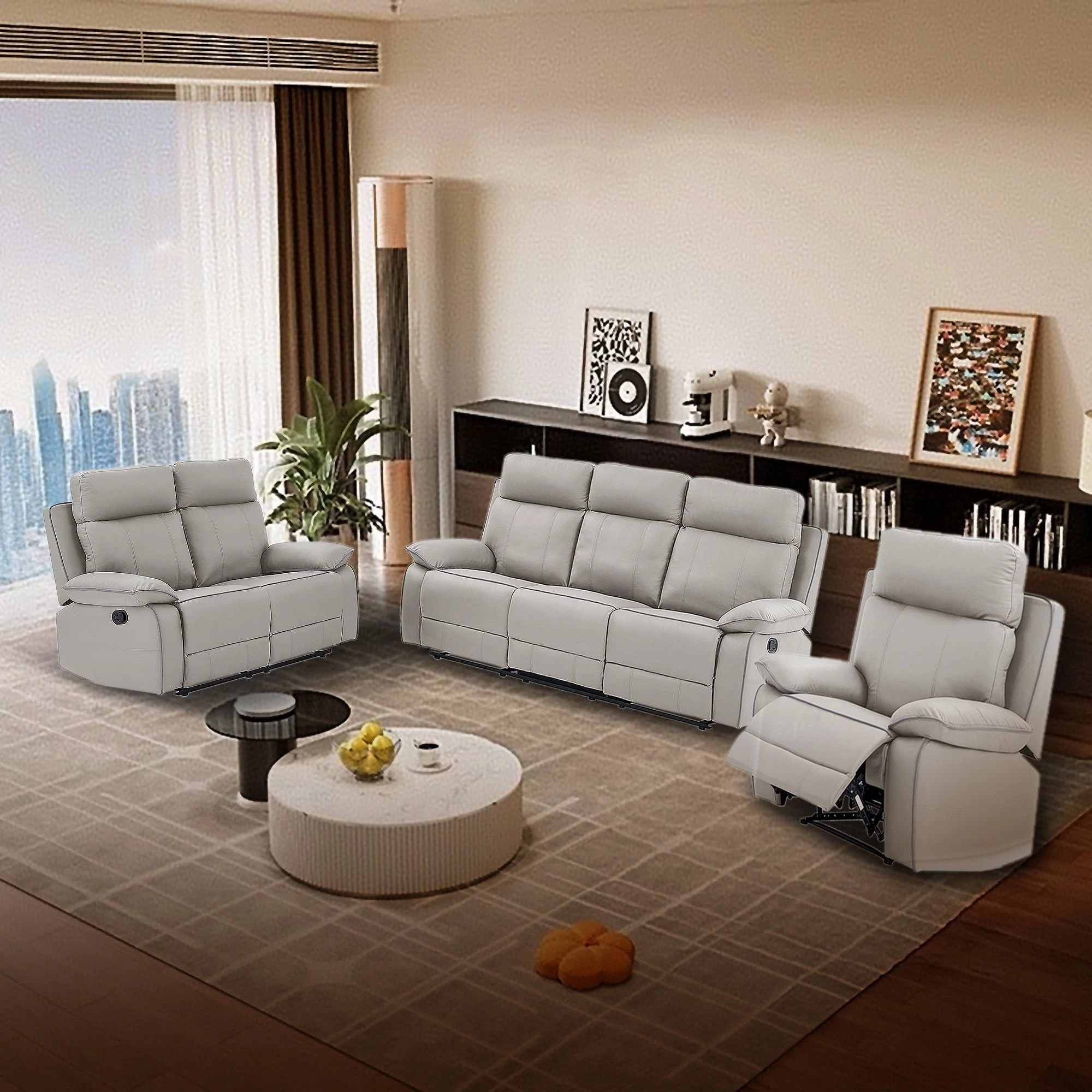 6 Foret 6-seater Sofa Lounge Convertible Couch Furniture Ottoman Recliner Chaise, 6 of 7