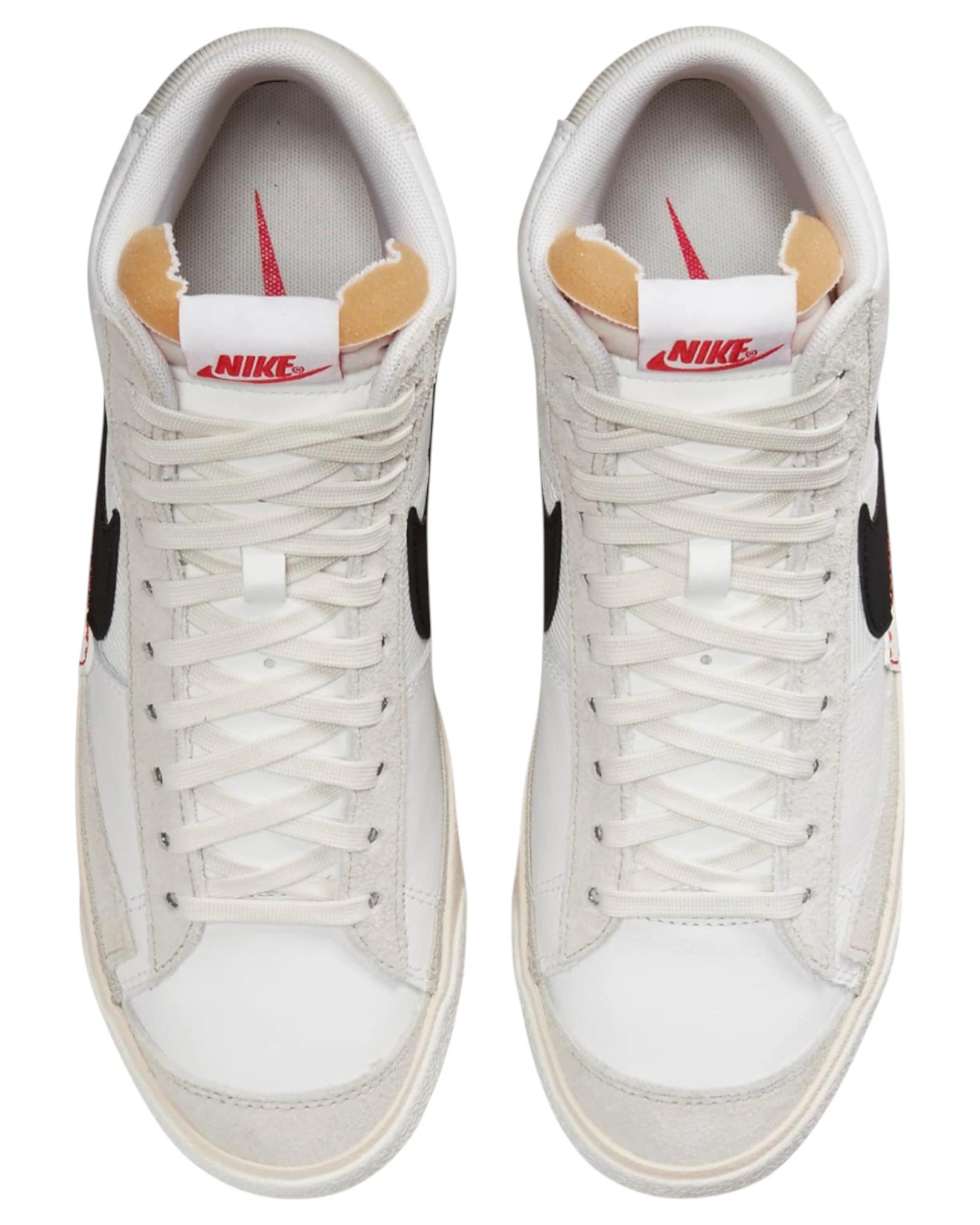 2 Nike Mens Blazer Mid 77 Pro Club Remastered White/ Black Athletic Shoes WHITE/BLACK, 2 of 9