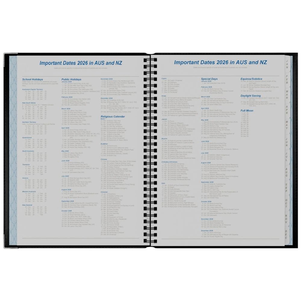 4 Upward B5 Week to View 2026 Deluxe Diary Black, 4 of 5