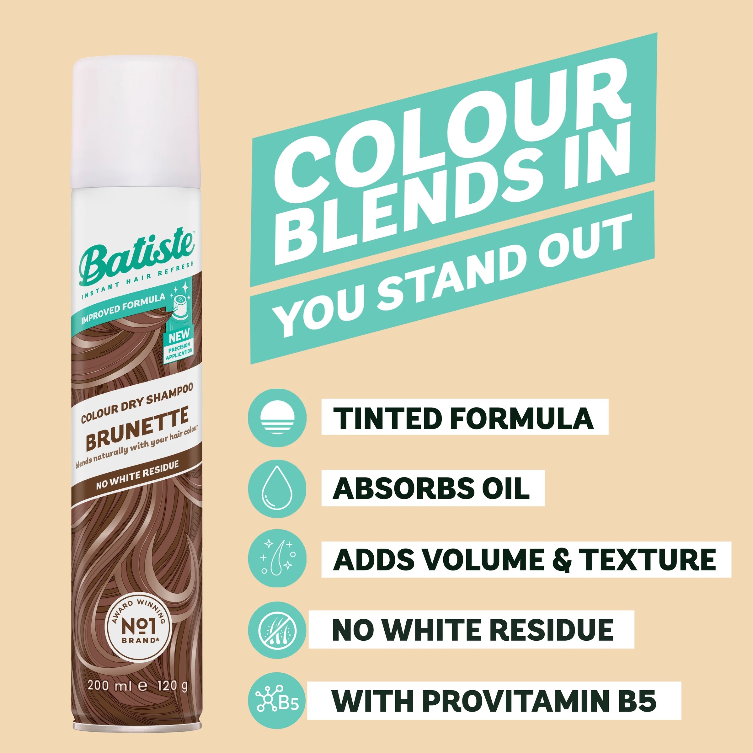 3 Batiste Colour Dry Shampoo 200ml - Brunette, 3 of 10