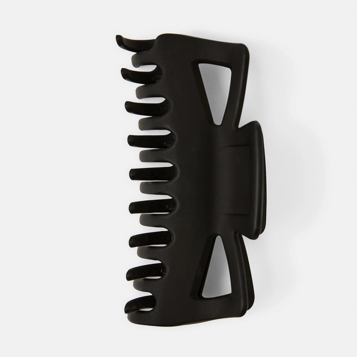 2 Black Oversized Claw Hair Clip Black, 2 of 4
