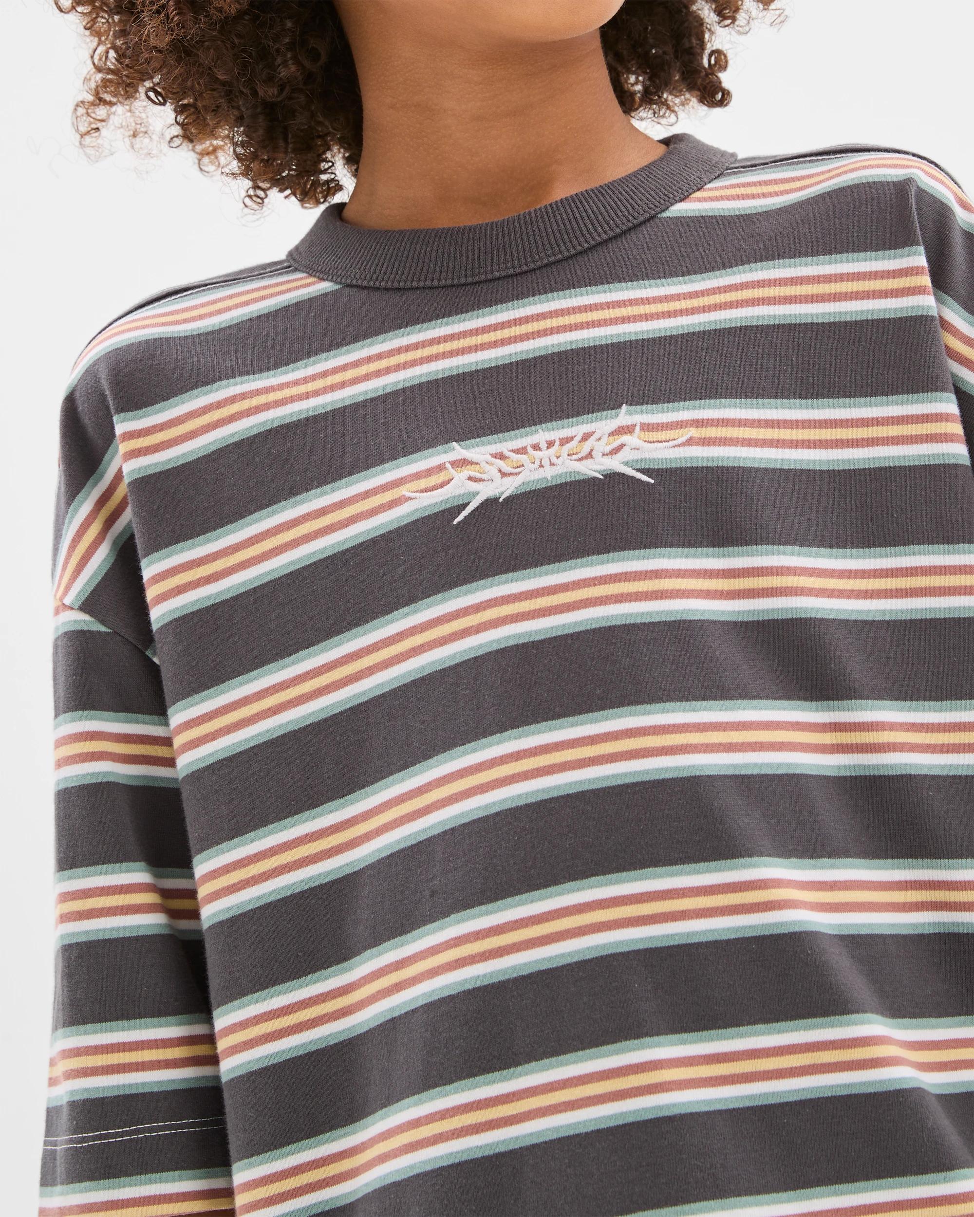 5 Target Kids Australian Cotton Stripe T-Shirt BLACKENED PEARL, 5 of 7