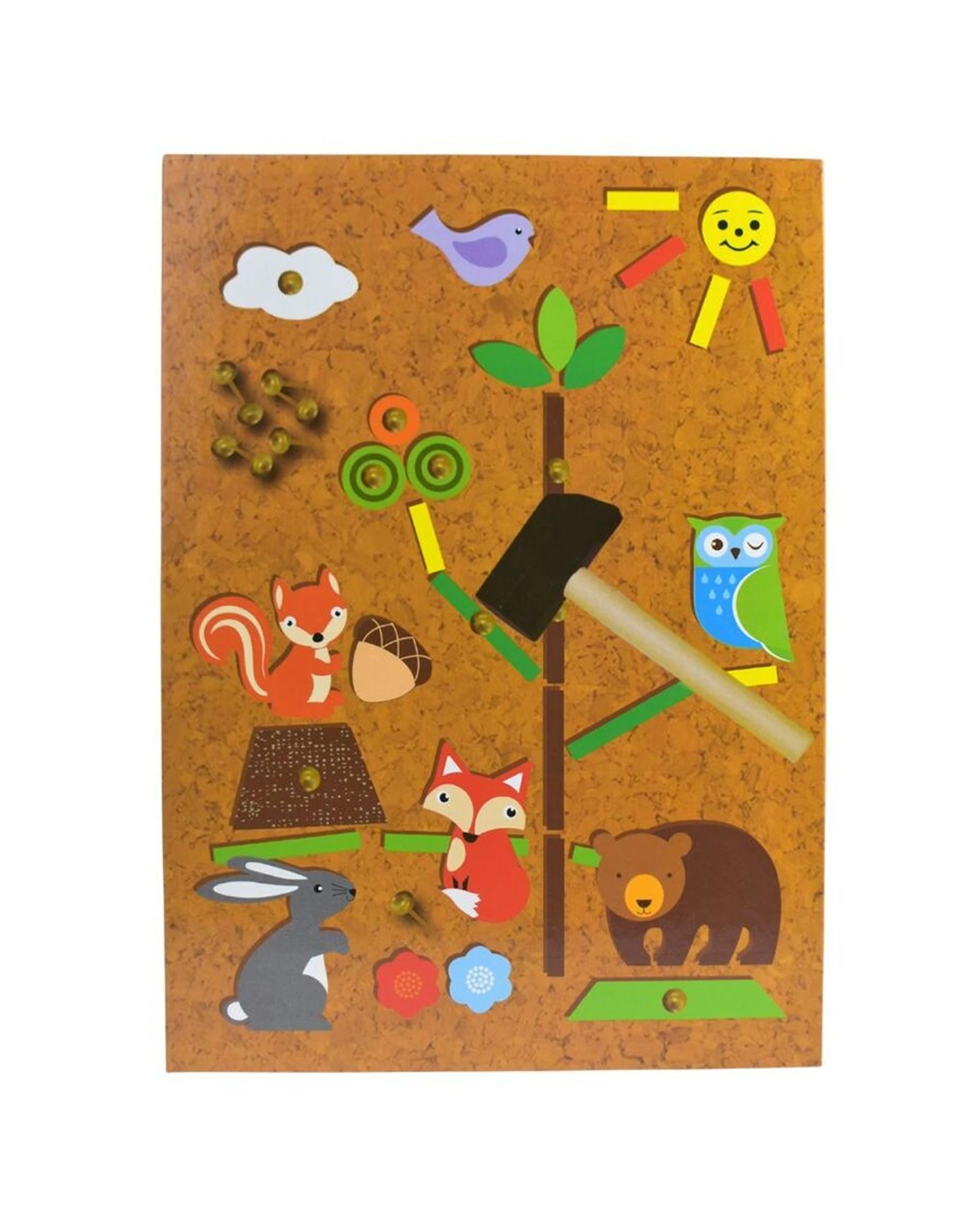 3 Kaper Kidz 170pc Forest Friend Tap A Shape Kids Wooden Toy - Multi, 3 of 5