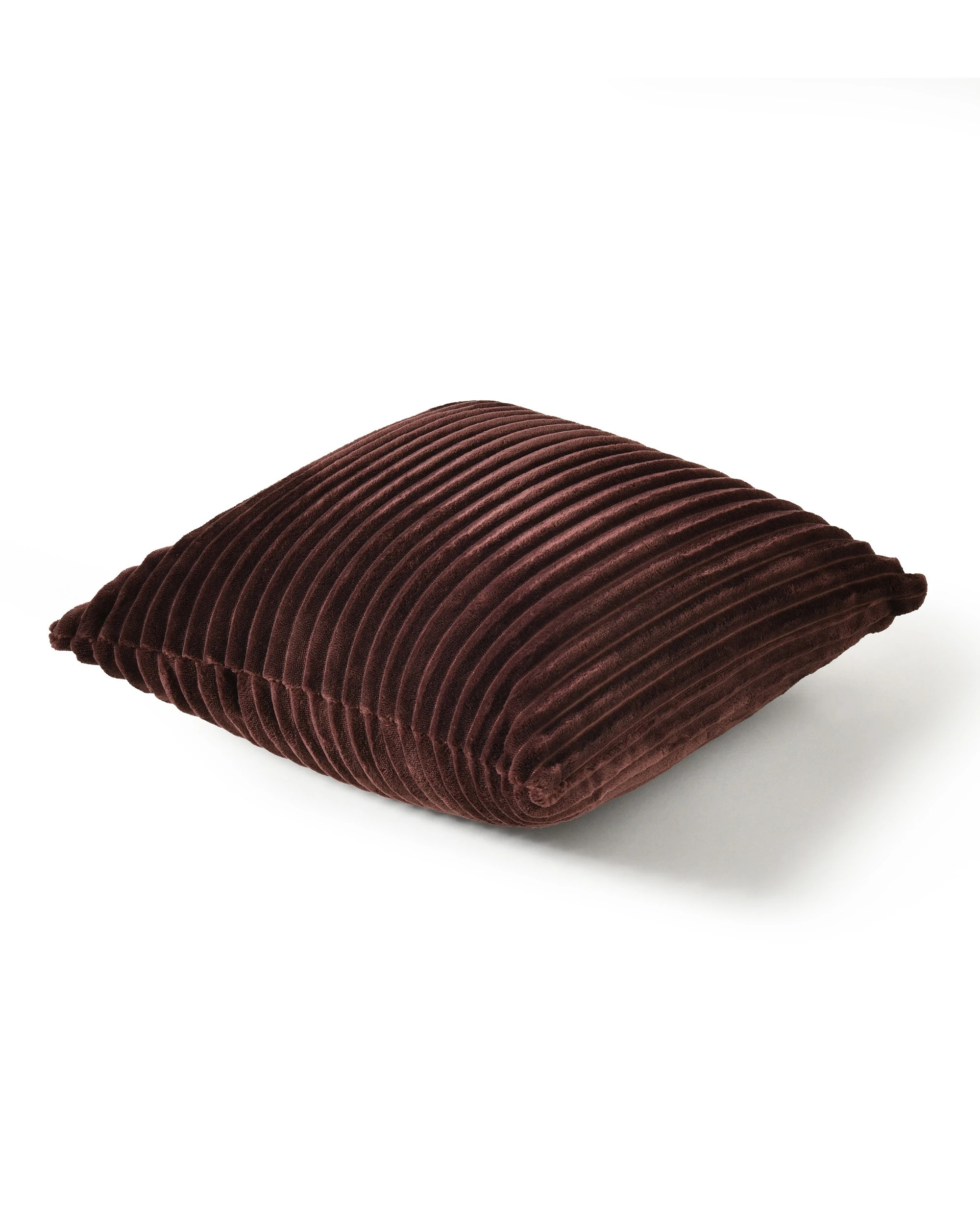 5 Dreamaker Embossed Fleece Cushion 45x45cm - Chocolate, 5 of 6