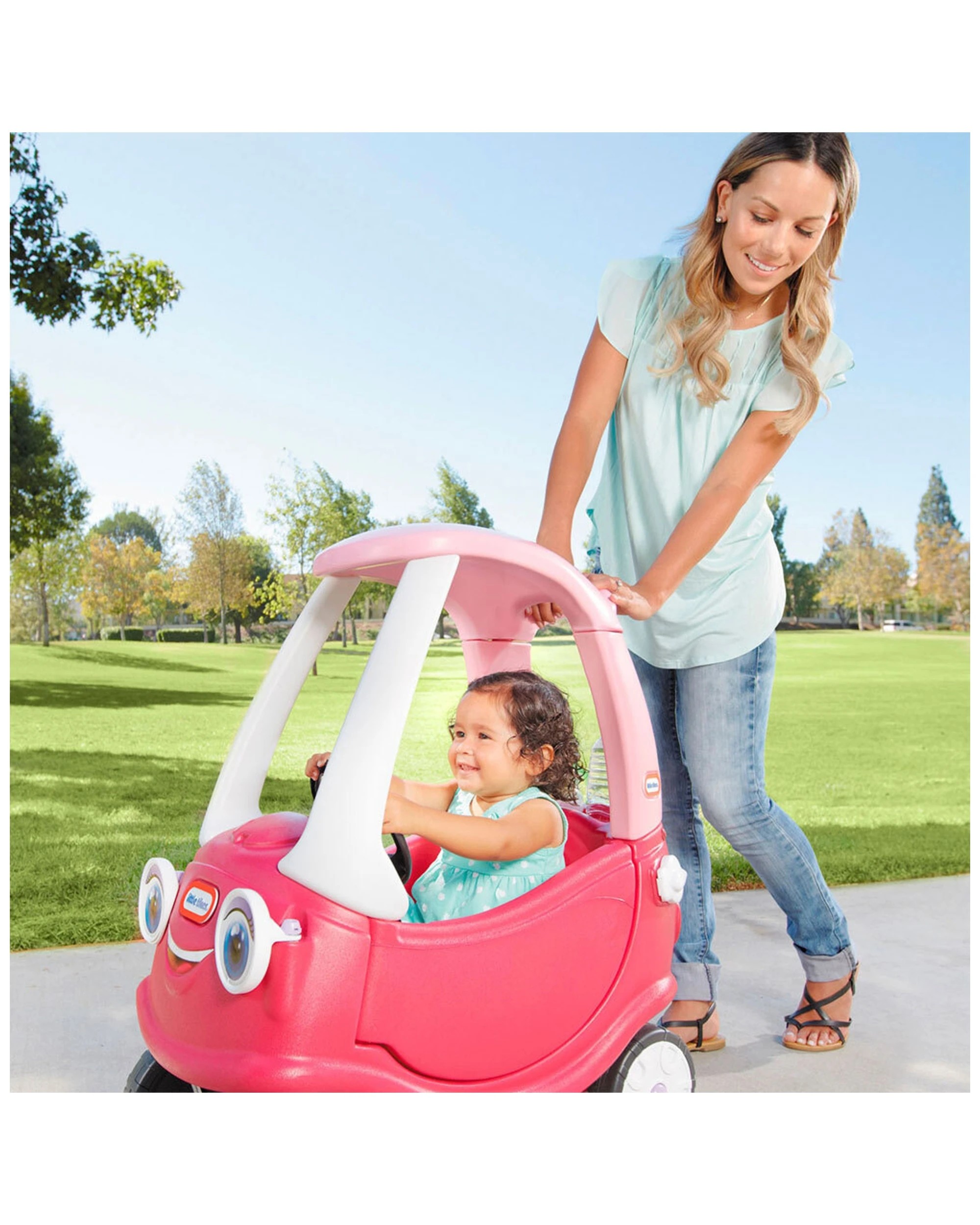 5 Little Tikes Princess Cozy Coupe Ride On Kids Toddler Push Kick Car Toy 18m-5y - Pink, 5 of 8