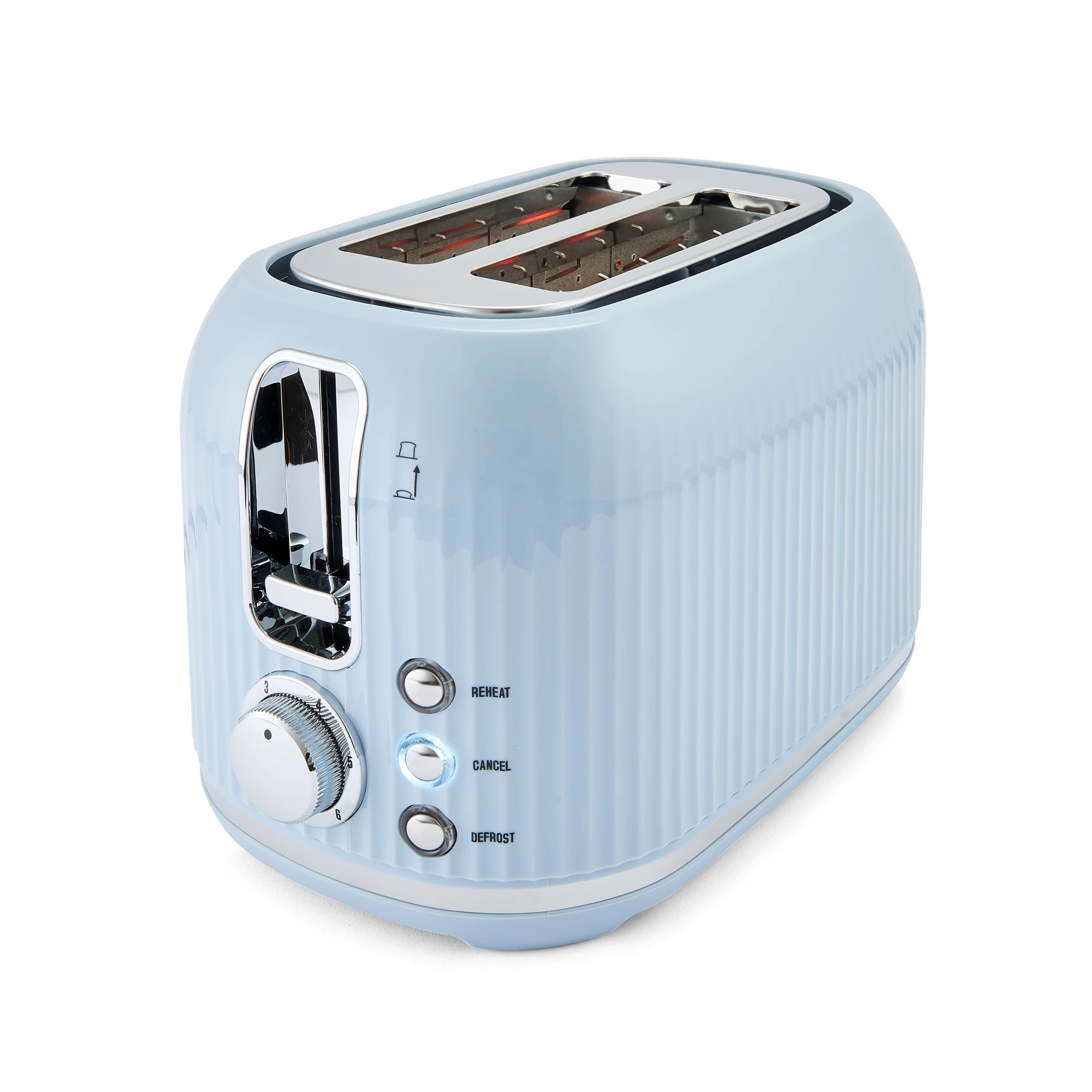3 2 Slice Retro Toaster - Blue, 3 of 8