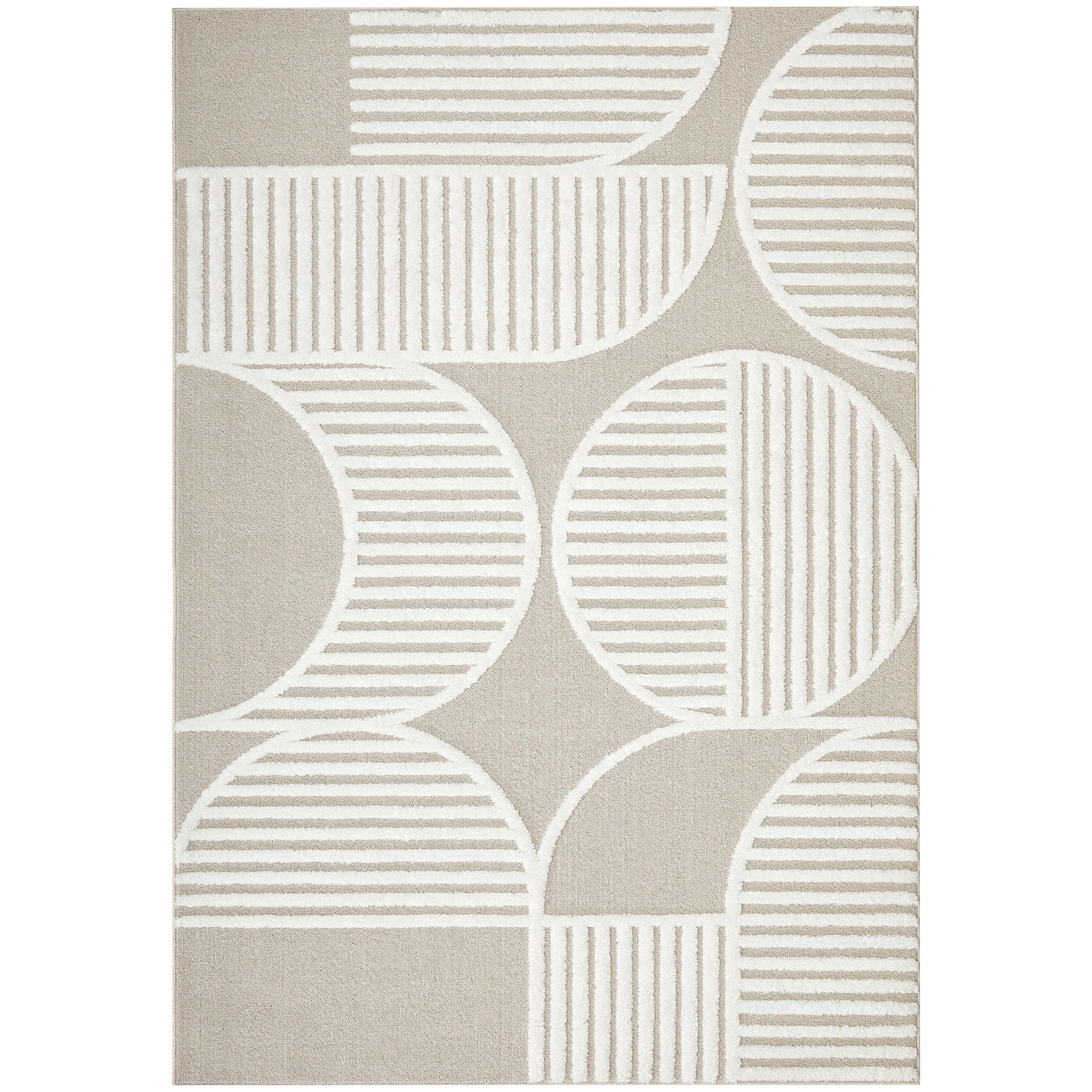 1 Common Ground Rugs Nirvana Leo 230x160cm - Medium Floor Rug - Beige, 1 of 7