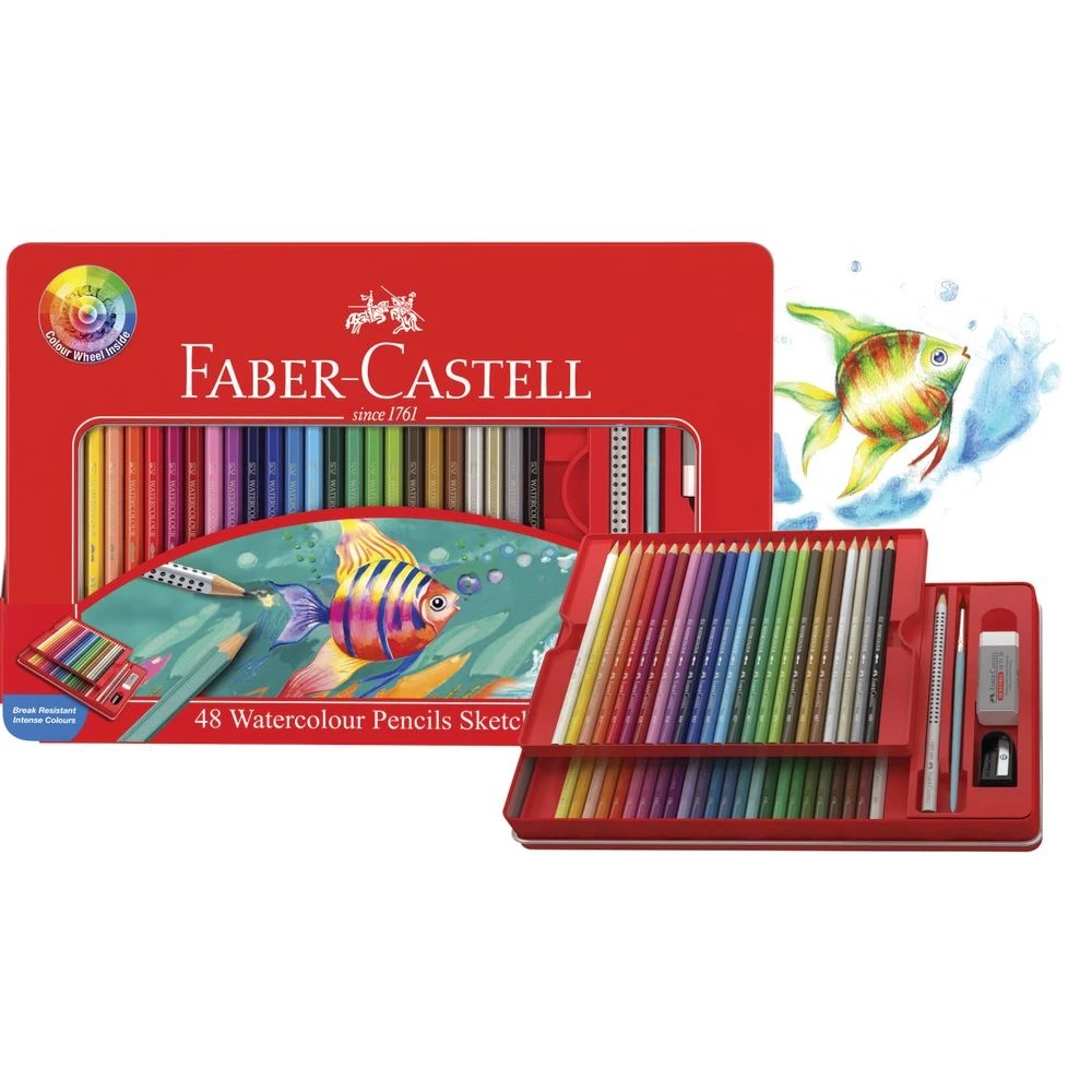 2 Faber-Castell Watercolour Pencils 48 Pack, 2 of 4