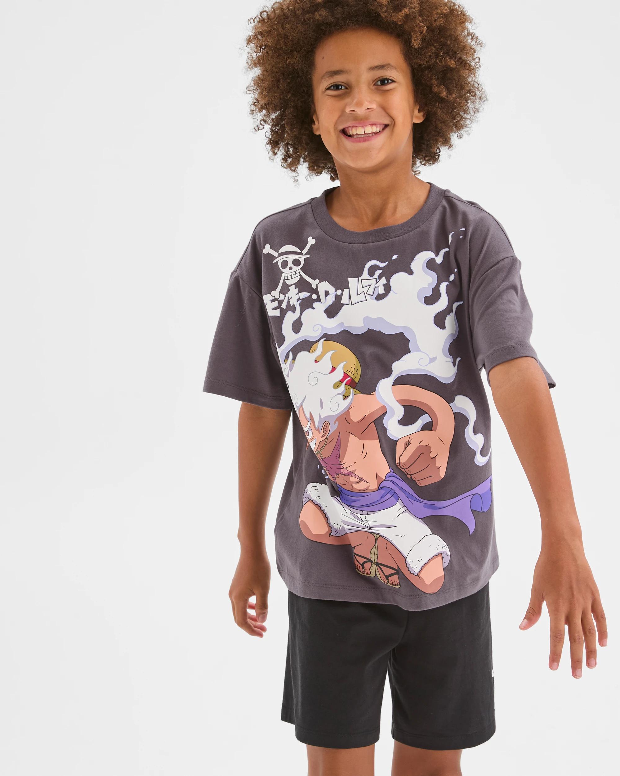 2 One Piece Australian Cotton Older Boys Oversized Knit Pyjama Set ONE PIECE, 2 of 8