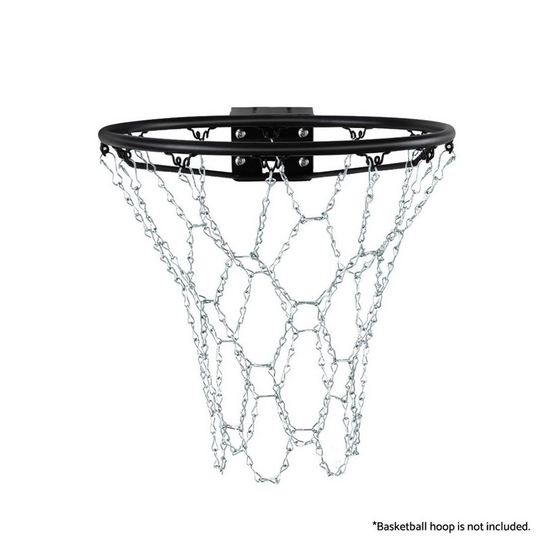 3 Everfit Basketball Ring Metal Braided Chain Net 12 Loop - Silver, 3 of 6