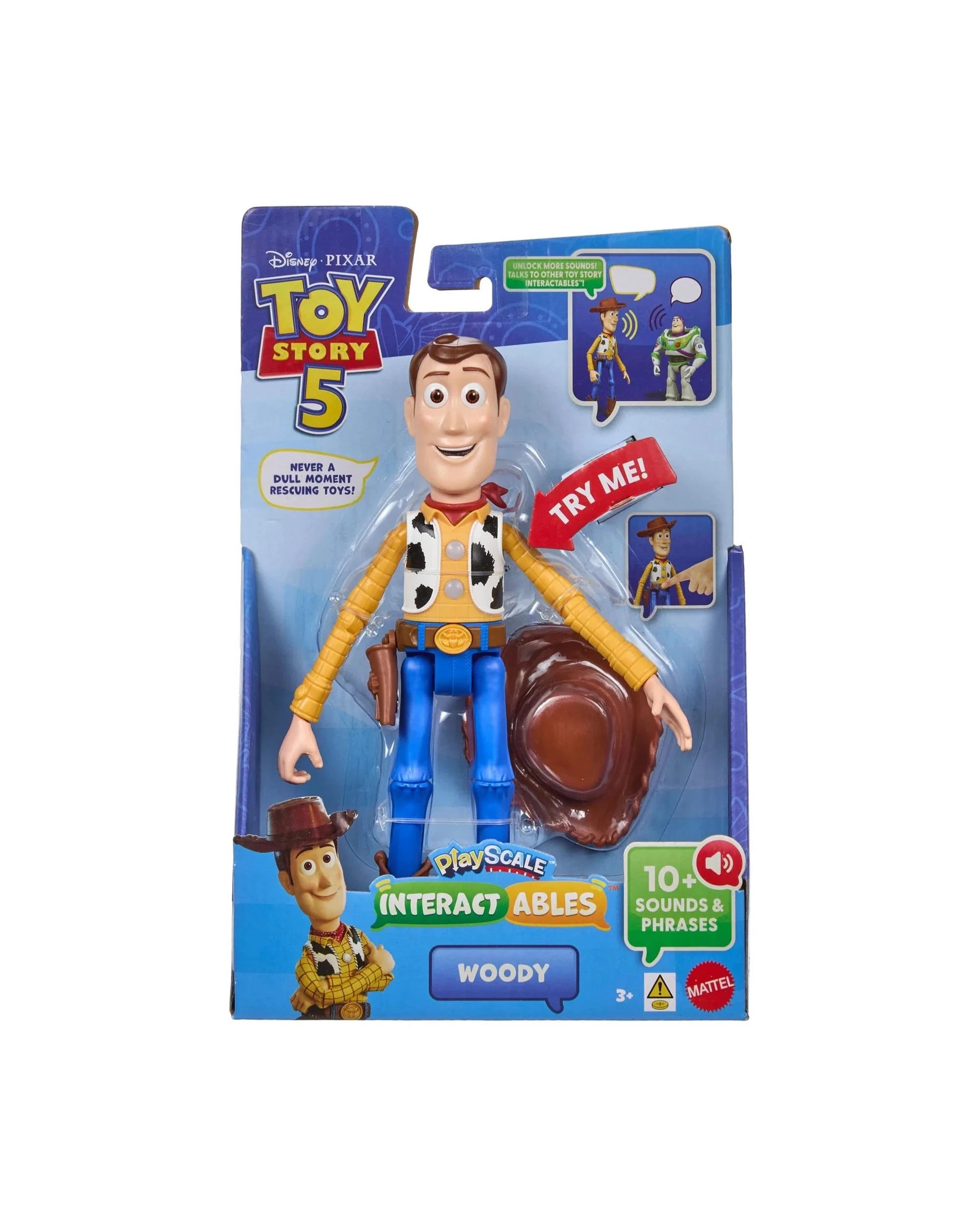 1 Disney Pixar Toy Story 5 Playscale Interactables Woody Figure, 1 of 1