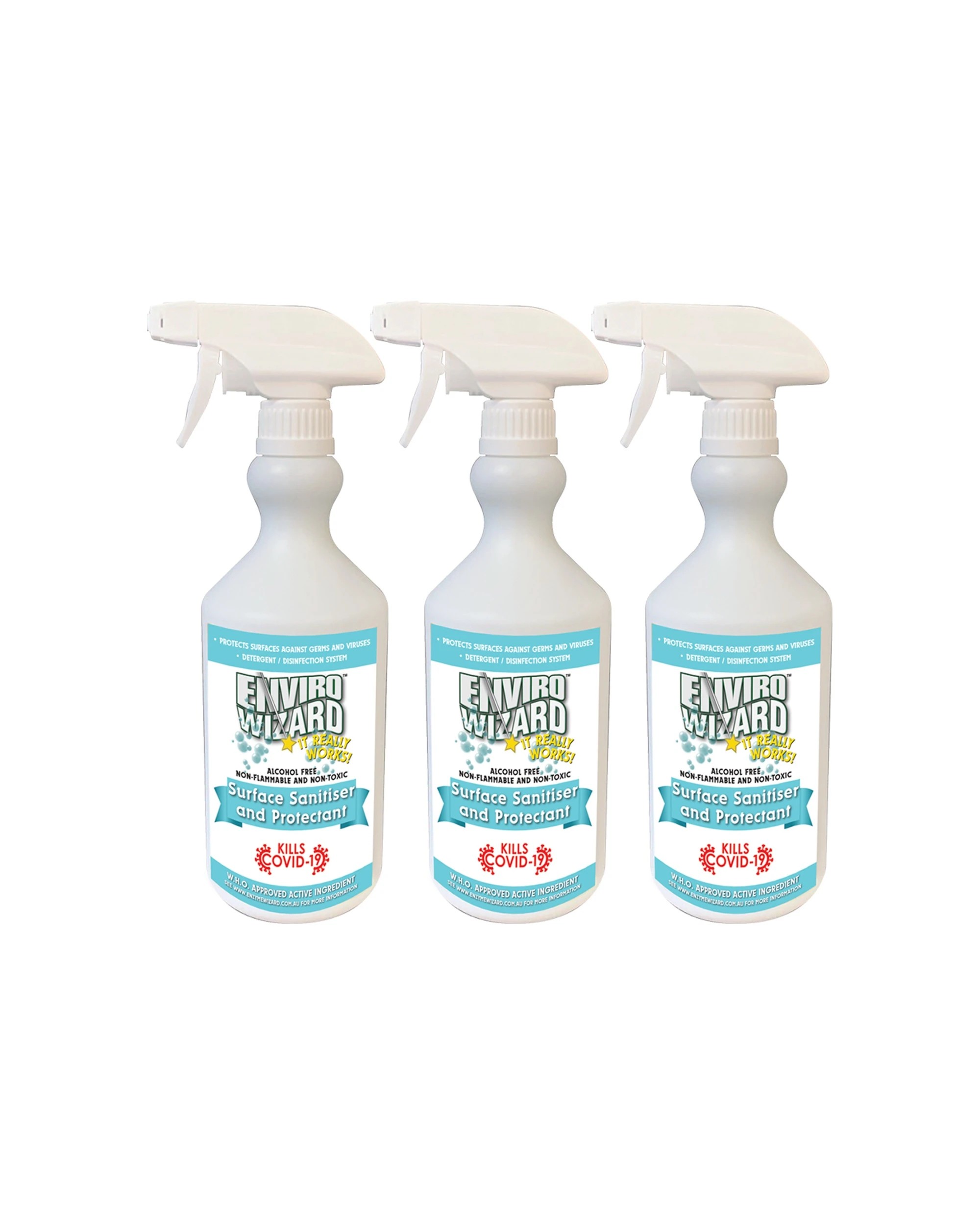 1 Enviro Wizard Surface Sanitiser Twin Pack 750ml Hospital Grade Disinfectant - Multi, 1 of 1