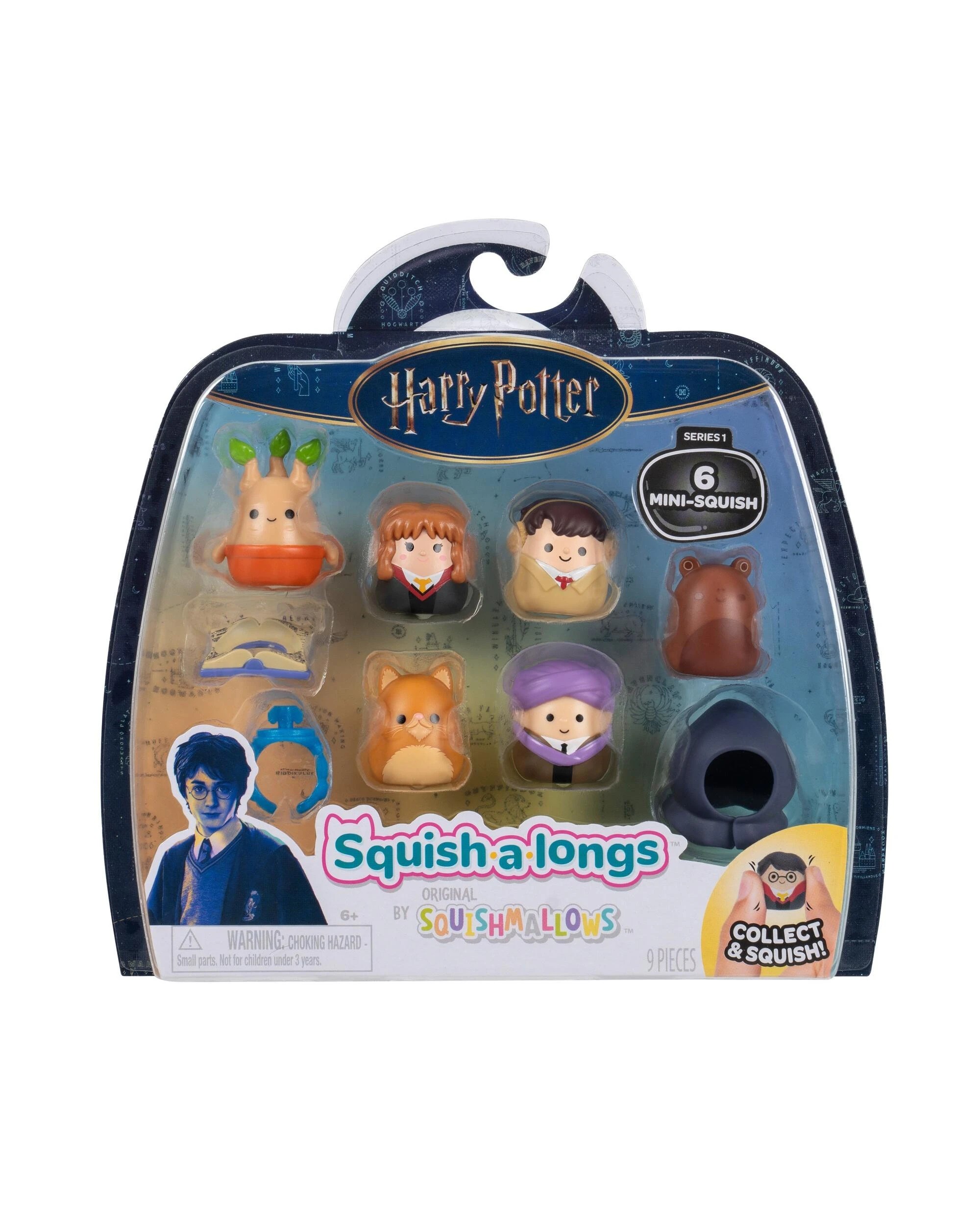 1 Squishmallows Squish-A-Longs Harry Potter Series 1 Hermione Granger Assorted 6-Pack, 1 of 10