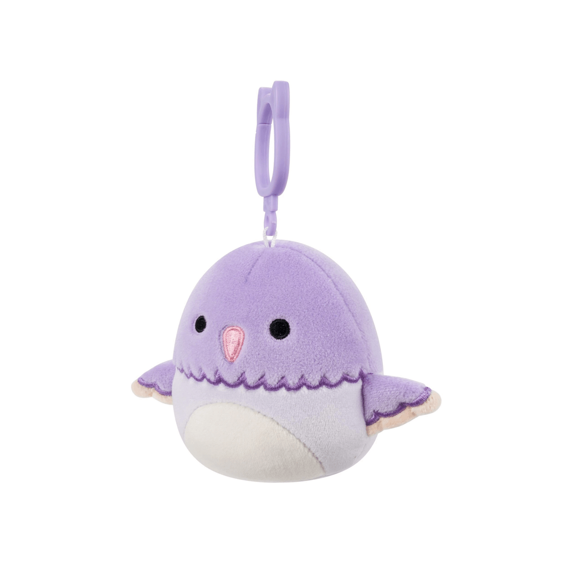 4 Kellytoy Squishmallows Charmaine the Hummingbird 3.5 inch Clip-On Plush - Purple, 4 of 6