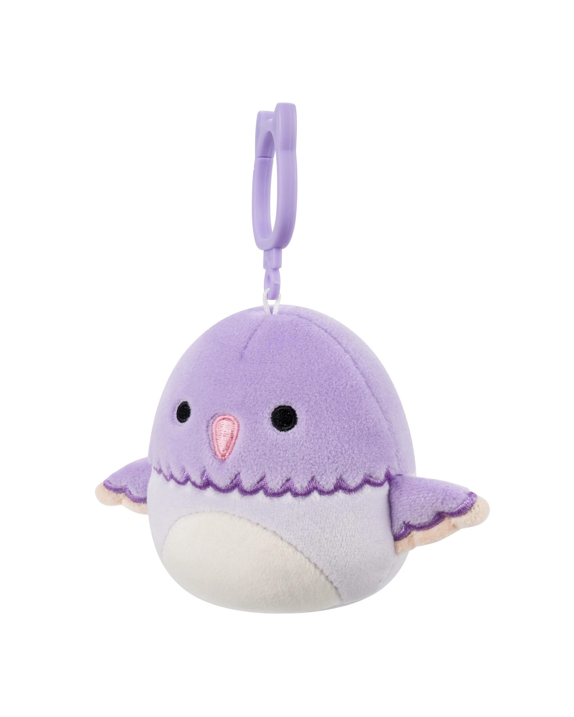 4 Squishmallows Charmaine the Hummingbird 3.5 inch Clip-On Plush - Purple, 4 of 6