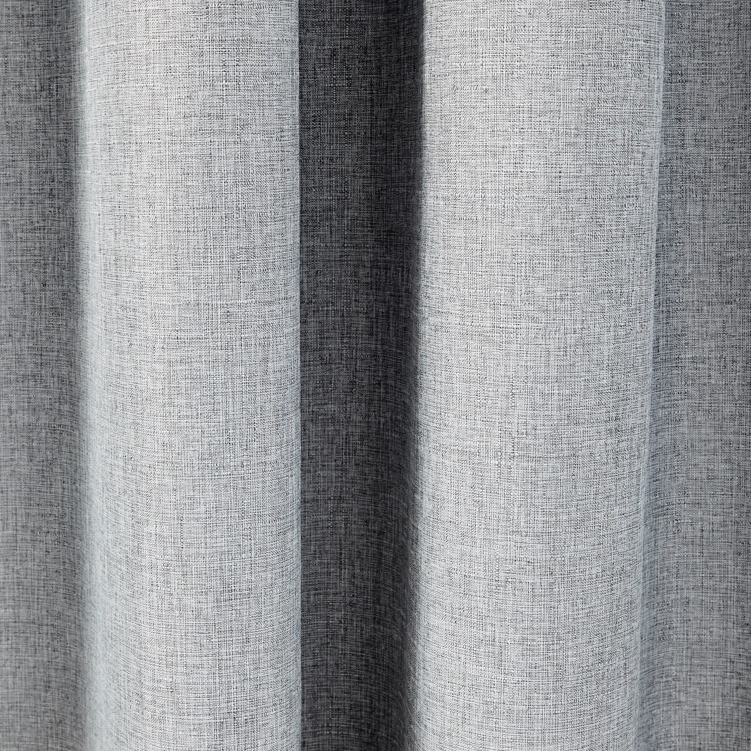 4 Monaco Long Block Out Curtain - Grey- 140cm x 250cm, 4 of 7