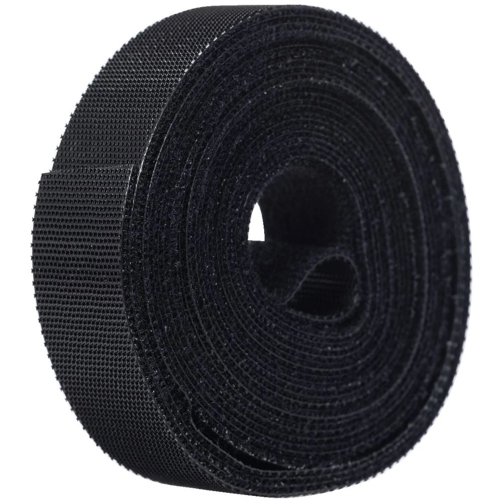 2 J.Burrows Hook & Loop Wrap Tape 19mm x 3.6m Black, 2 of 2