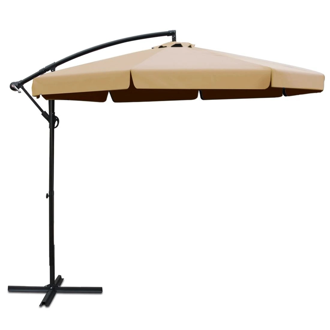 1 Instahut 3m Outdoor Umbrella Cantilever Garden Beach Patio - White, 1 of 6