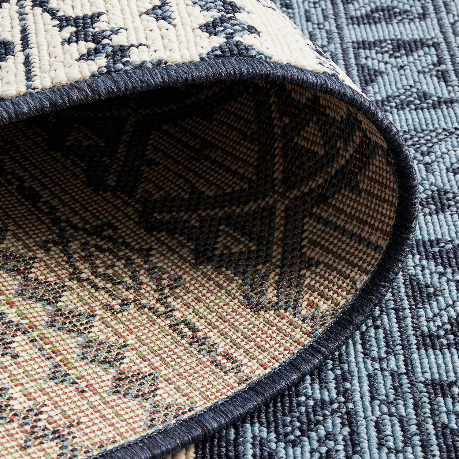 9 Common Ground Rugs Coastline 3333 Outdoor 220x150cm - Medium Pet Friendly Floor Rug - Navy - Blue, 9 of 9
