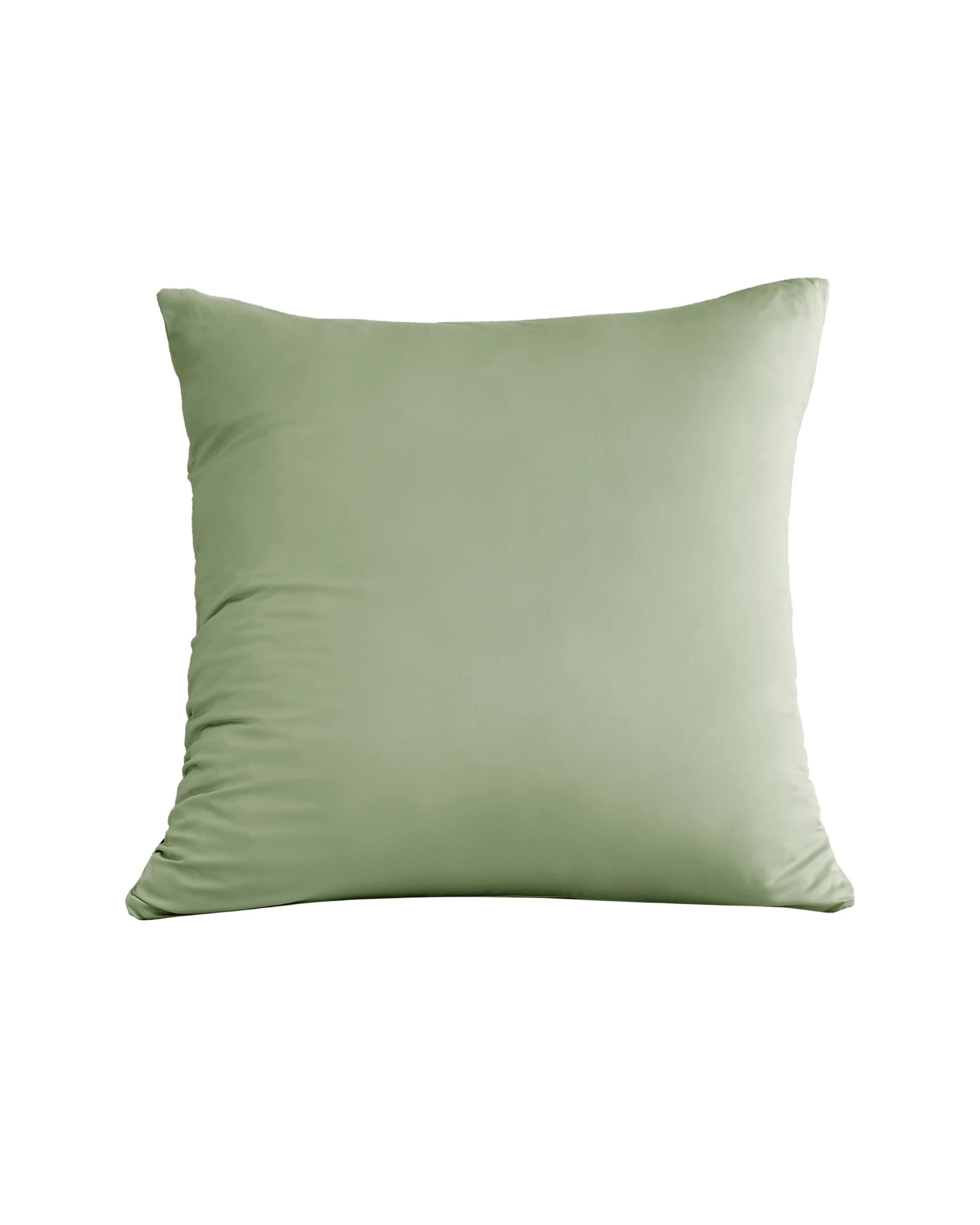 2 Serene 400TC Bamboo Cotton Sateen Euro Pillowcase - Sage, 2 of 3