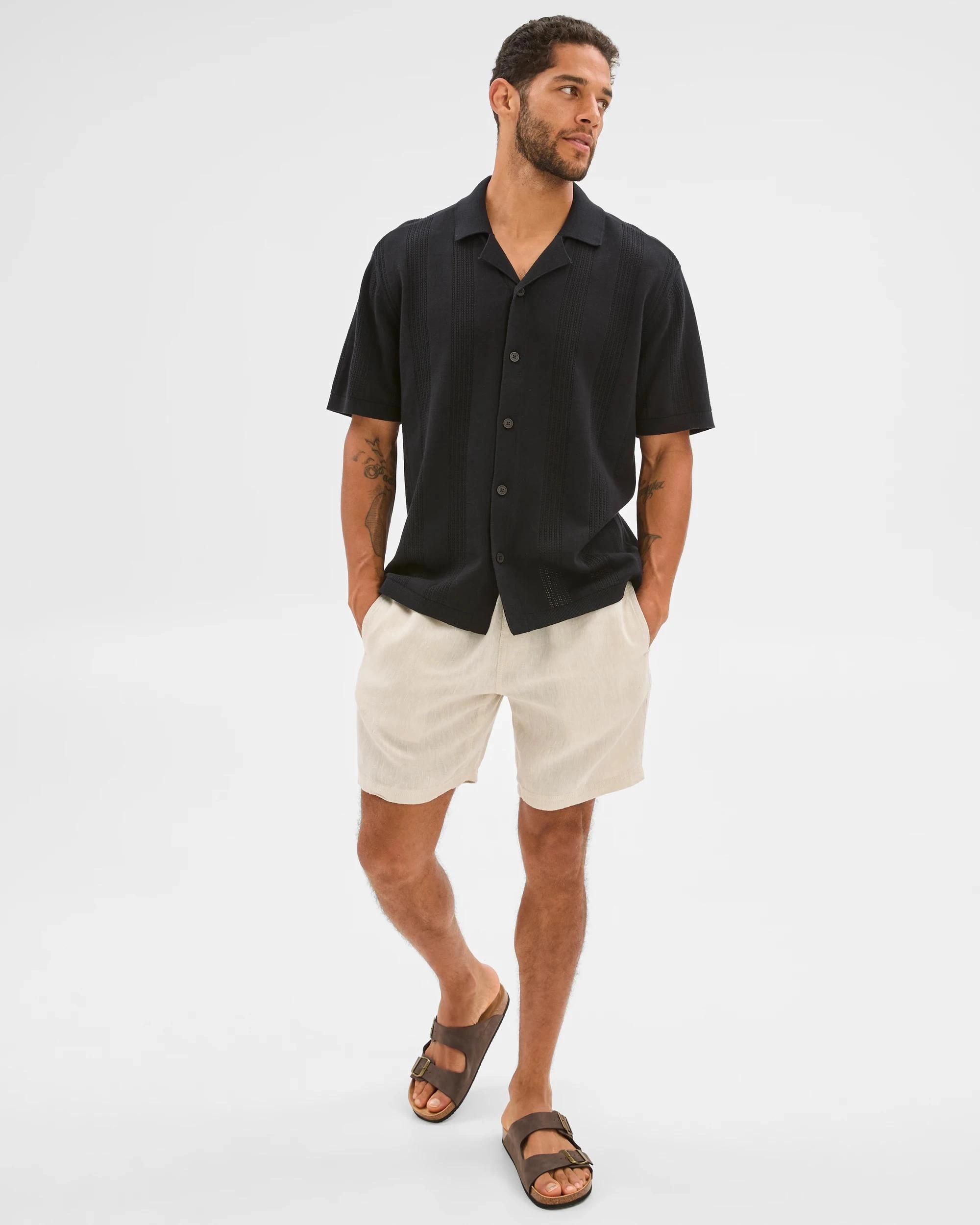 5 Target Australian Cotton Knitted Shirt BLACK, 5 of 6