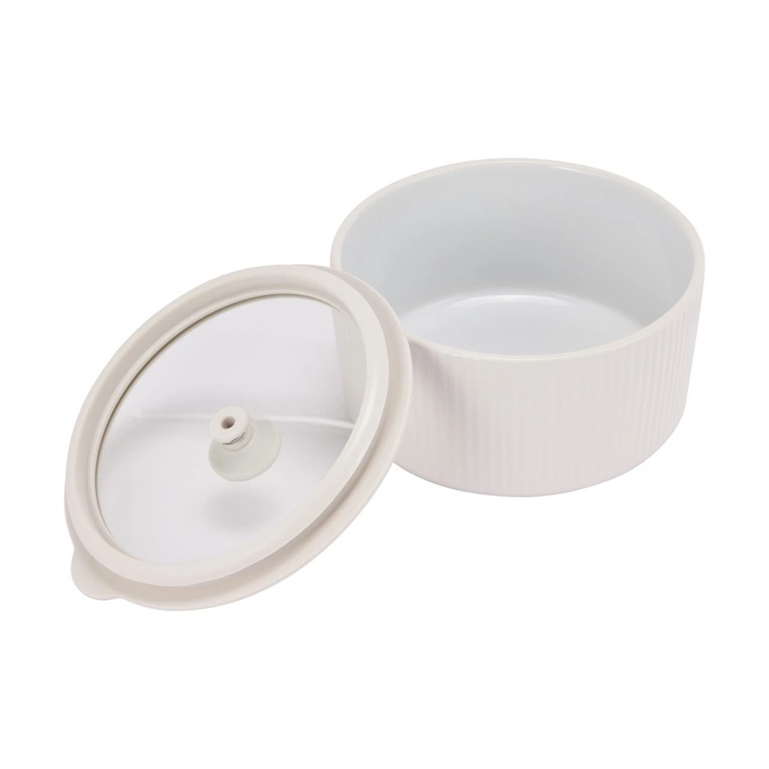 3 800ml Porcelain Container with Glass Lid, 3 of 6