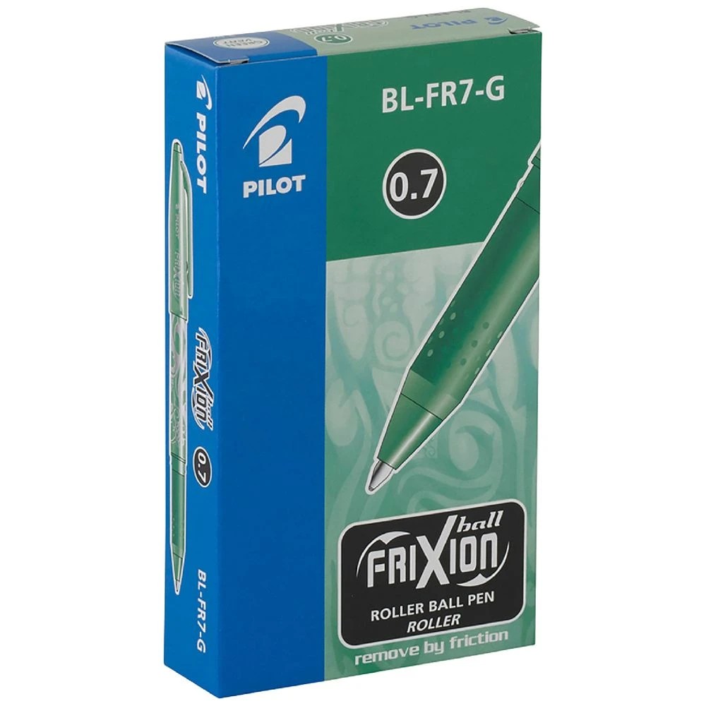 1 PILOT Frixion Ball Erasable Gel Pen 0.7mm Green 12 Pack, 1 of 4