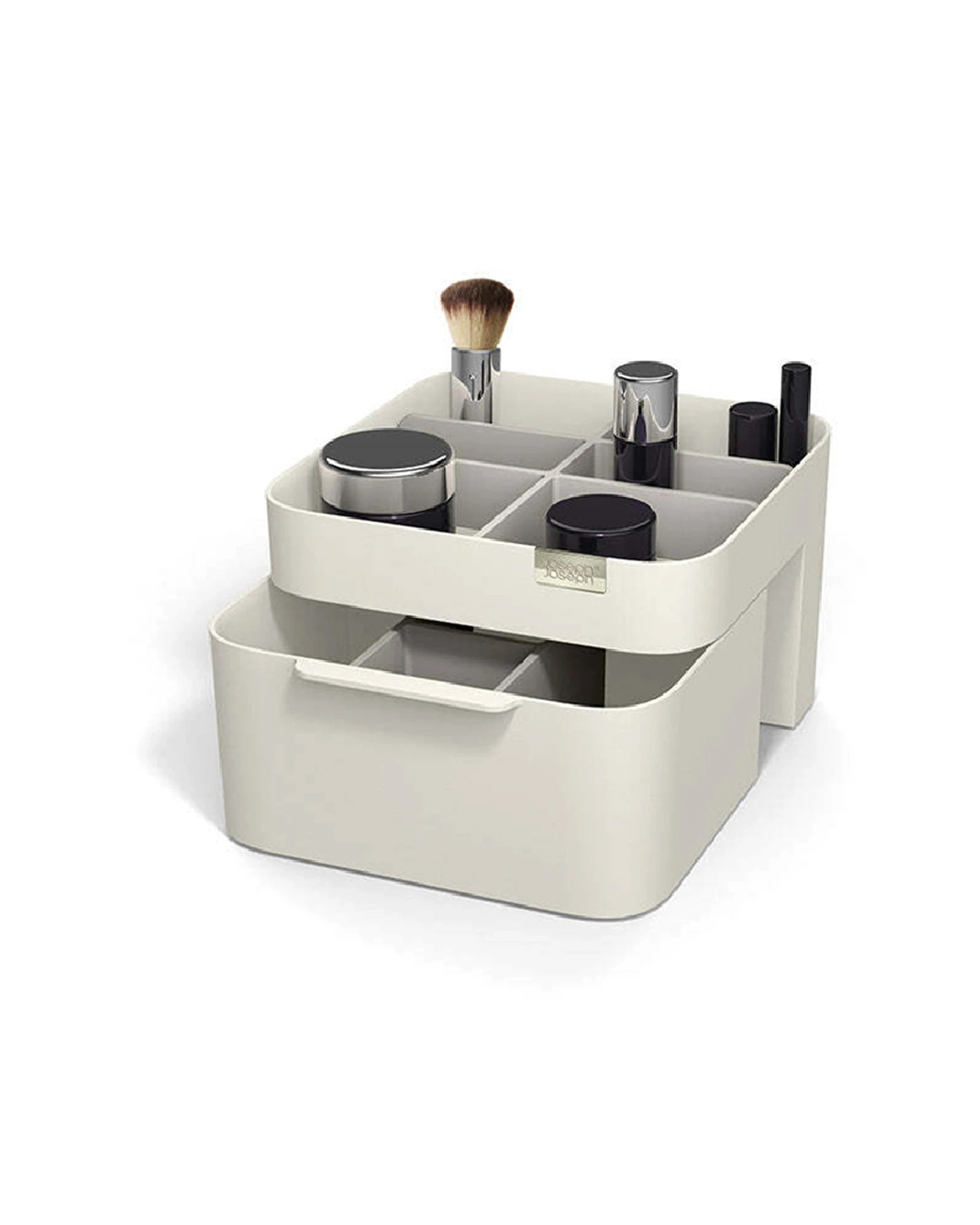 1 Joseph Joseph Viva Cosmetic Organiser With Drawer Practical Stylish Storage Organizer Shell - White, 1 of 6
