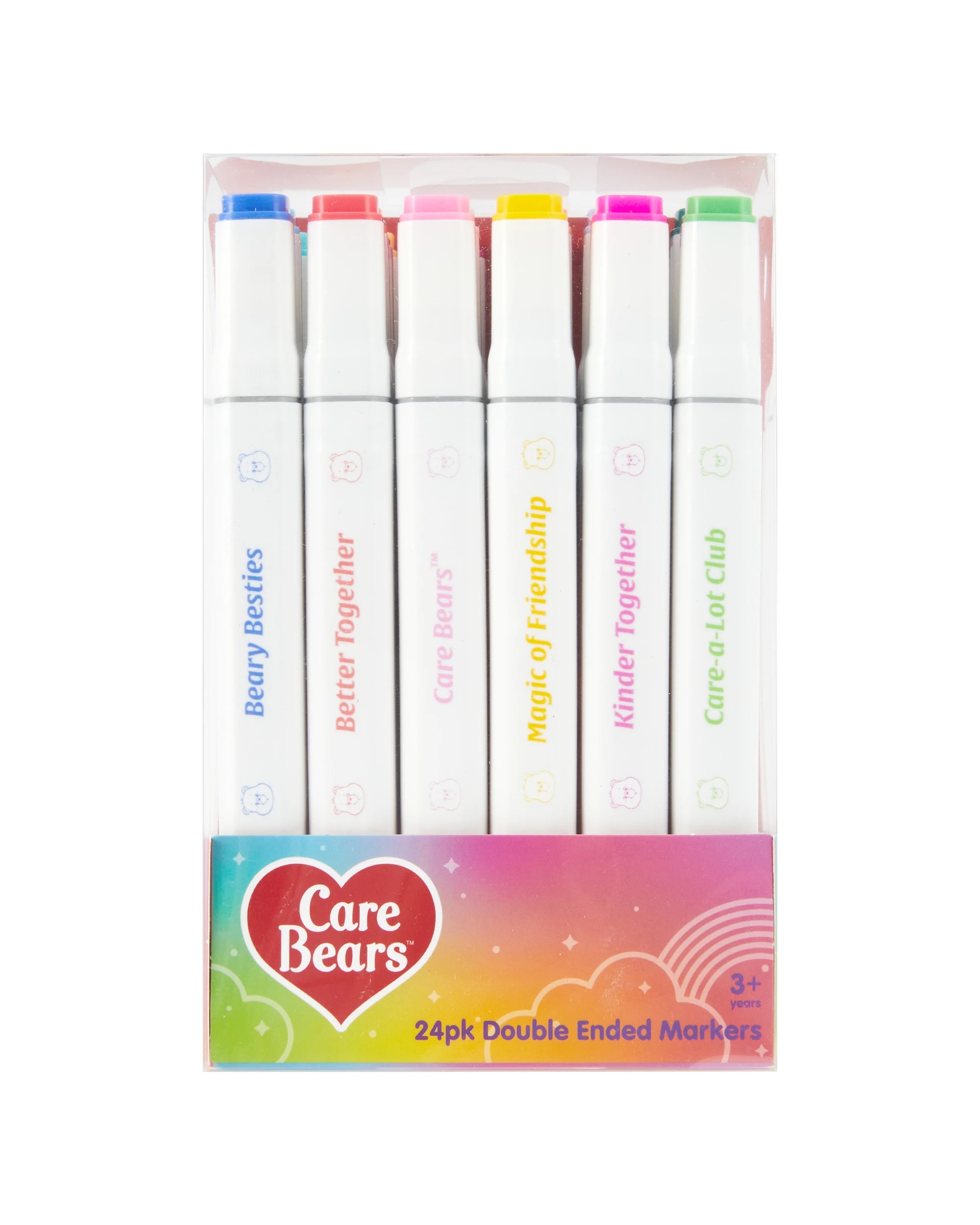 1 24 Pack Care Bears Double Ended Markers, 1 of 9