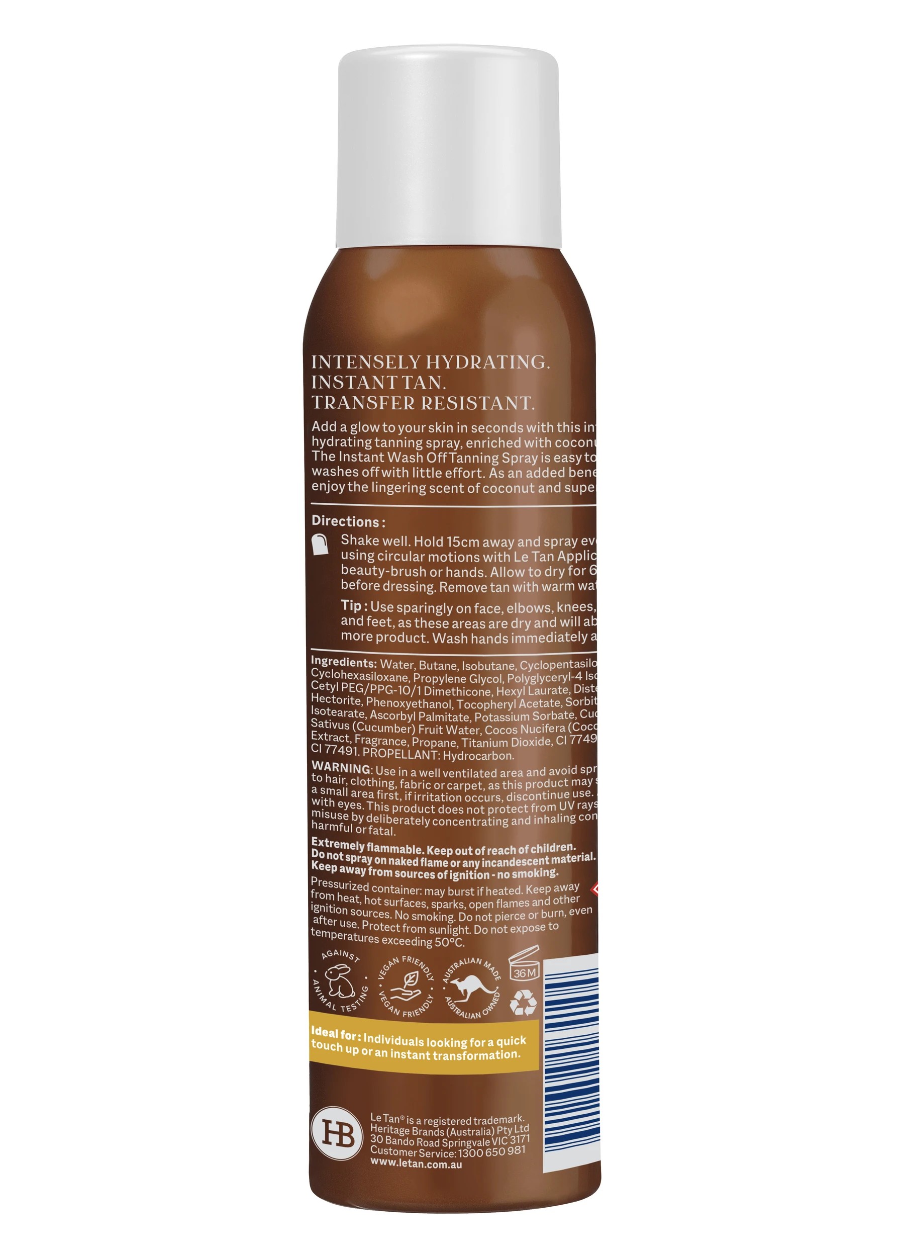 2 Le Tan Wash Off Tanning Spray 100g - Light to Medium, 2 of 2
