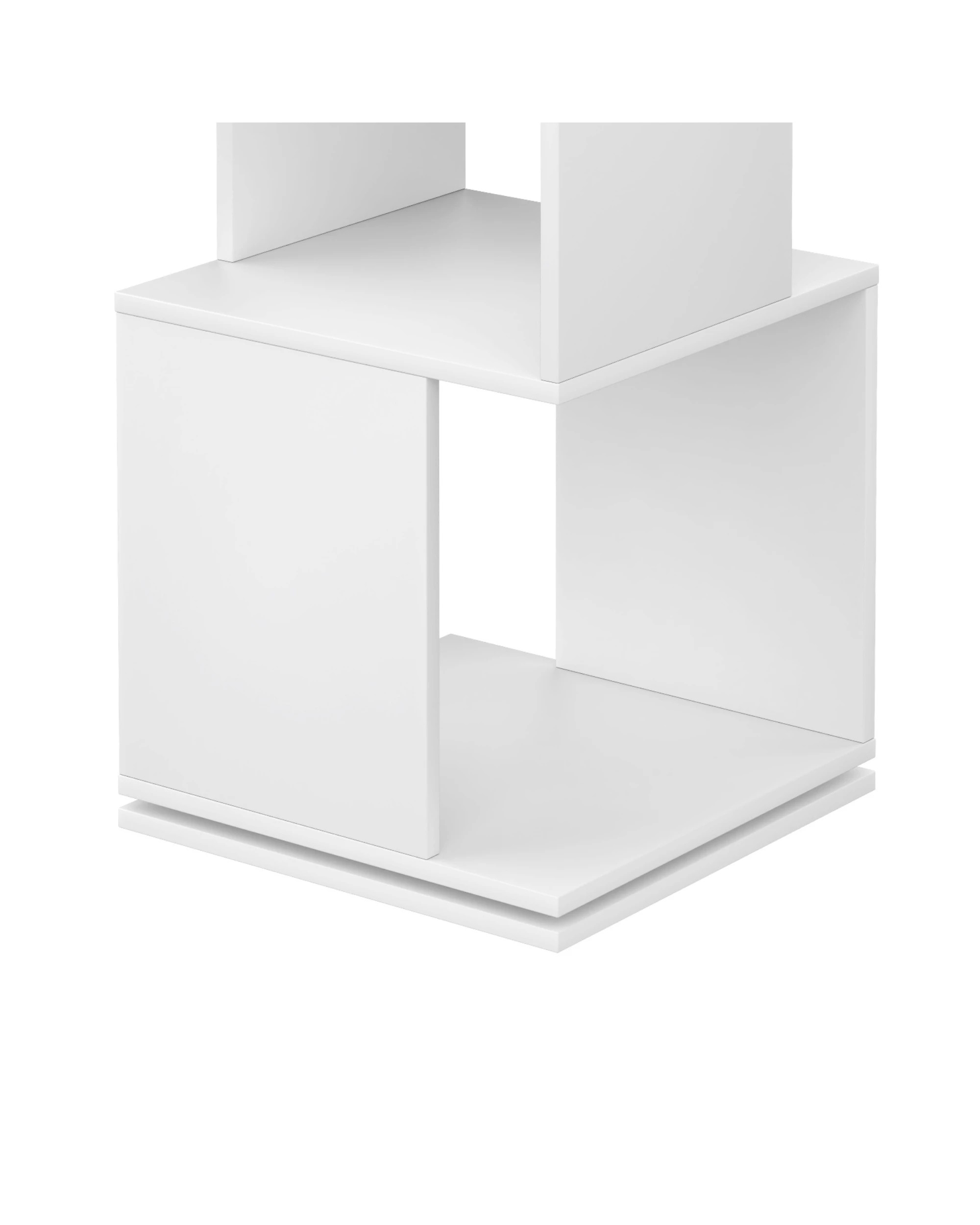 5 Advwin 3-Tier Rotating Bookshelf 360 Swivel Display Rack Corner Bookcase Cabinet, 5 of 7