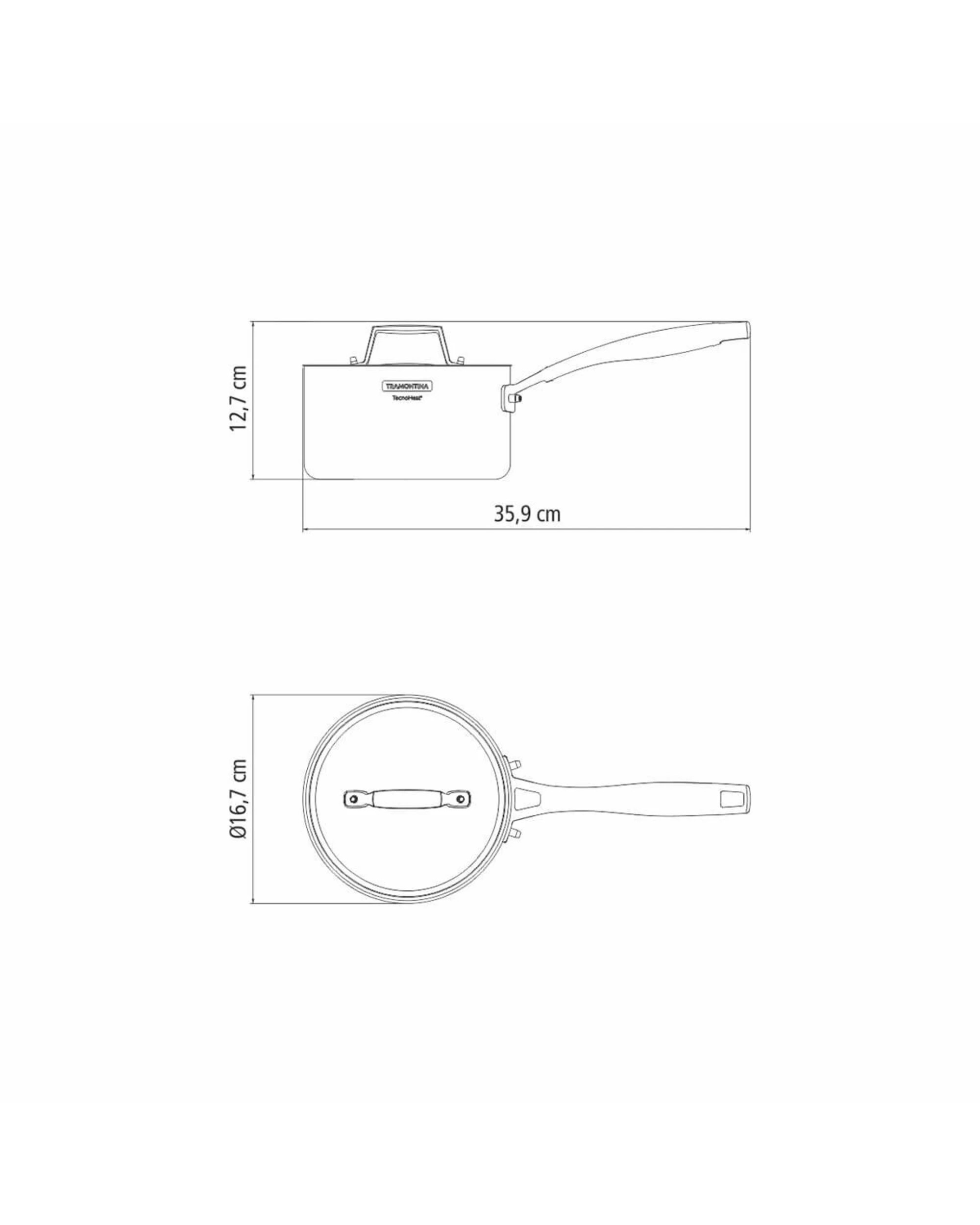 5 Tramontina Grano 16cm 1.7L Stainless Steel Sauce Pan, 5 of 5