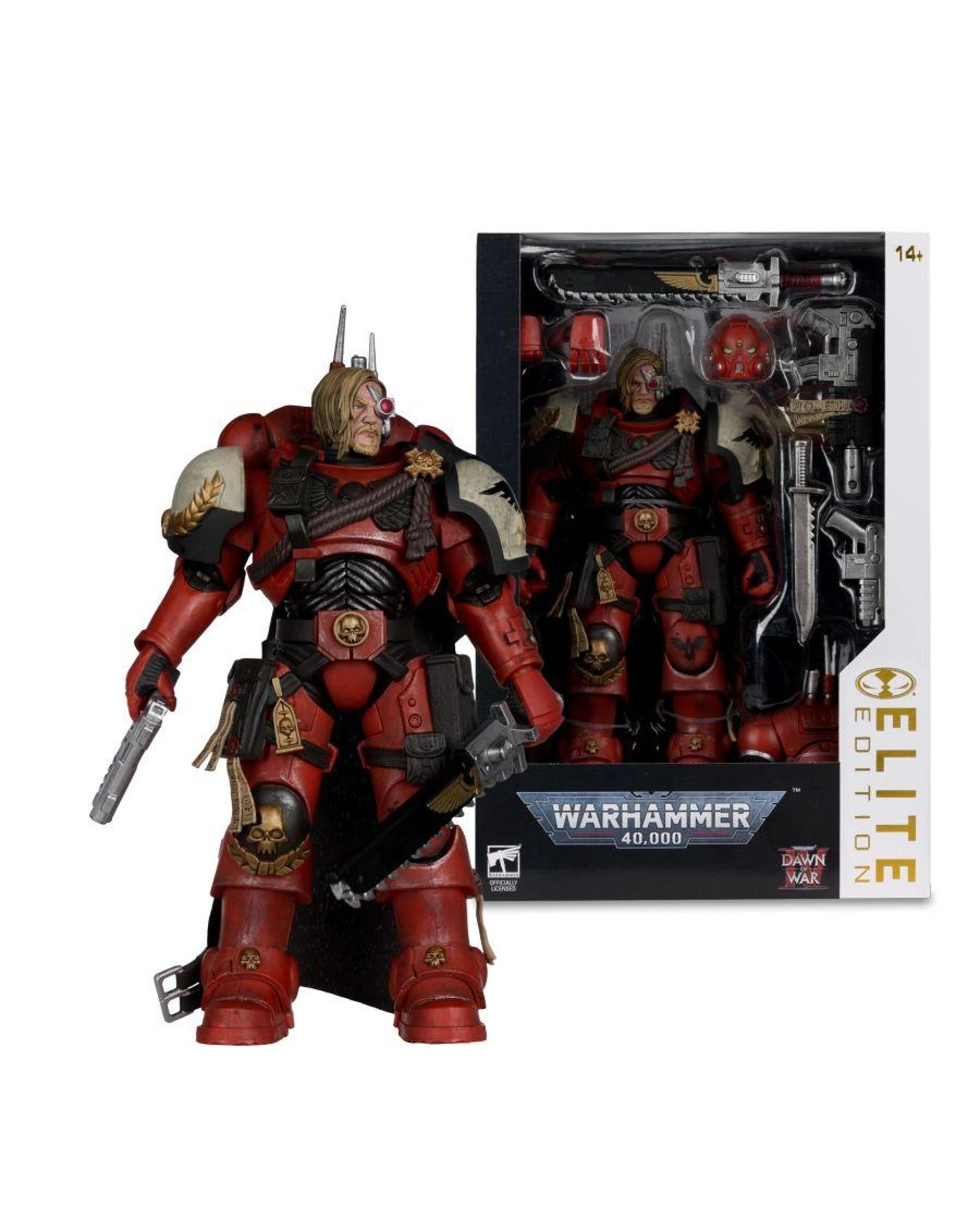 1 McFarlane Warhammer 40,000 Dawn of War IV Captain Cyrus Elite Edition 7 inch Action Figure, 1 of 8