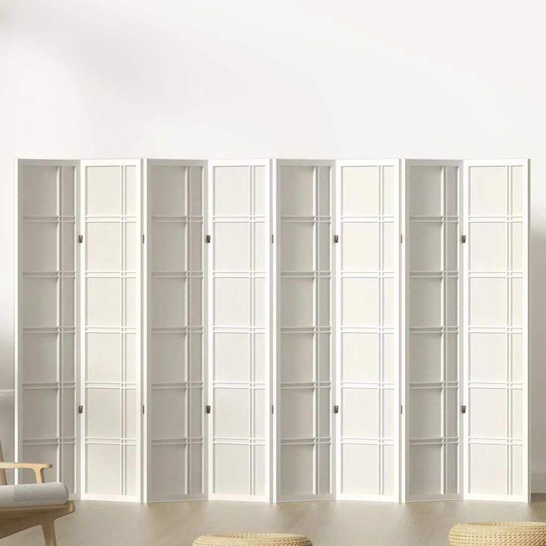 7 Artiss 8 Panel Room Divider Screen 353x179cm Nova - White, 7 of 7