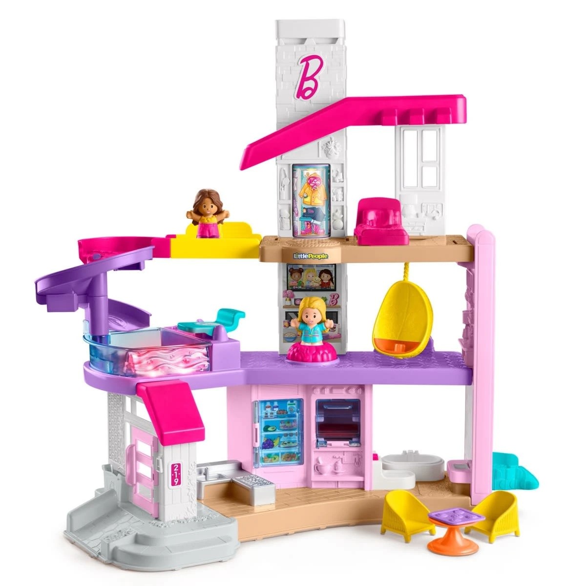 4 Fisher-Price Little People Barbie Little DreamHouse Toddler Playset, 4 of 7