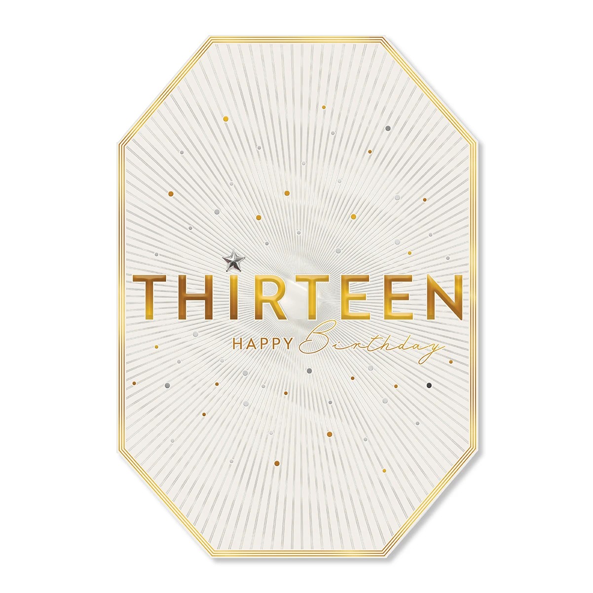 3 Hallmark 13th Birthday Card - Gold, 3 of 3
