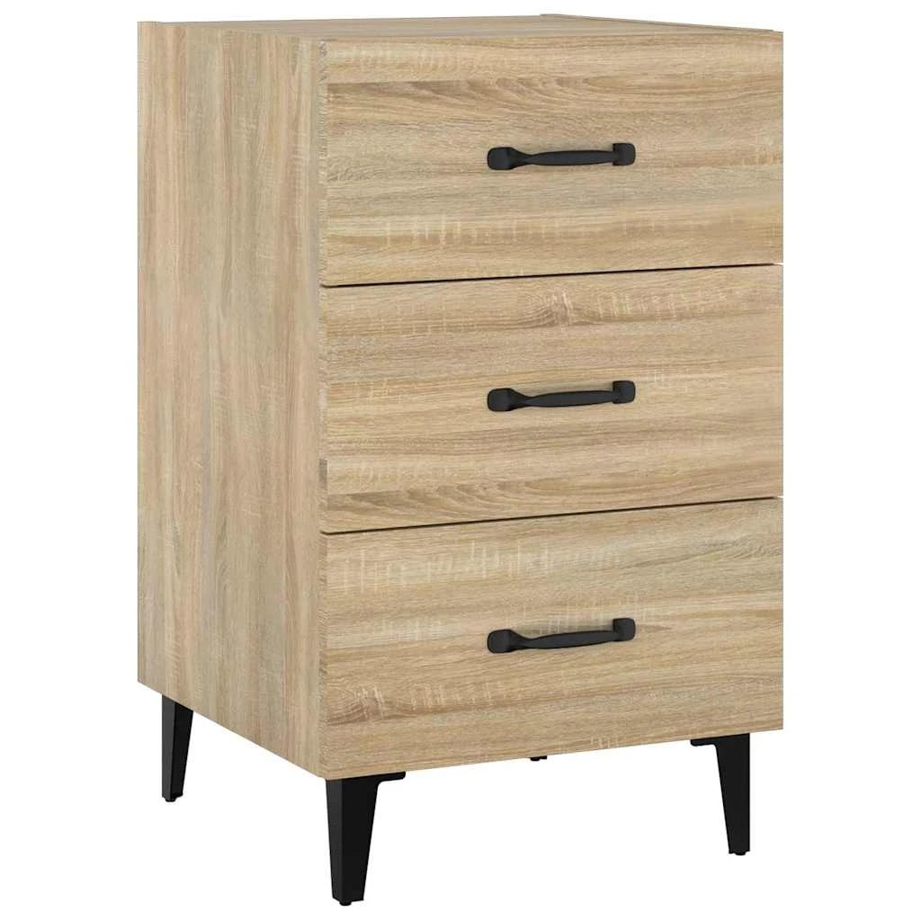 2 vidaXL Bedside cabinet Ample Storage - Brown, 2 of 10