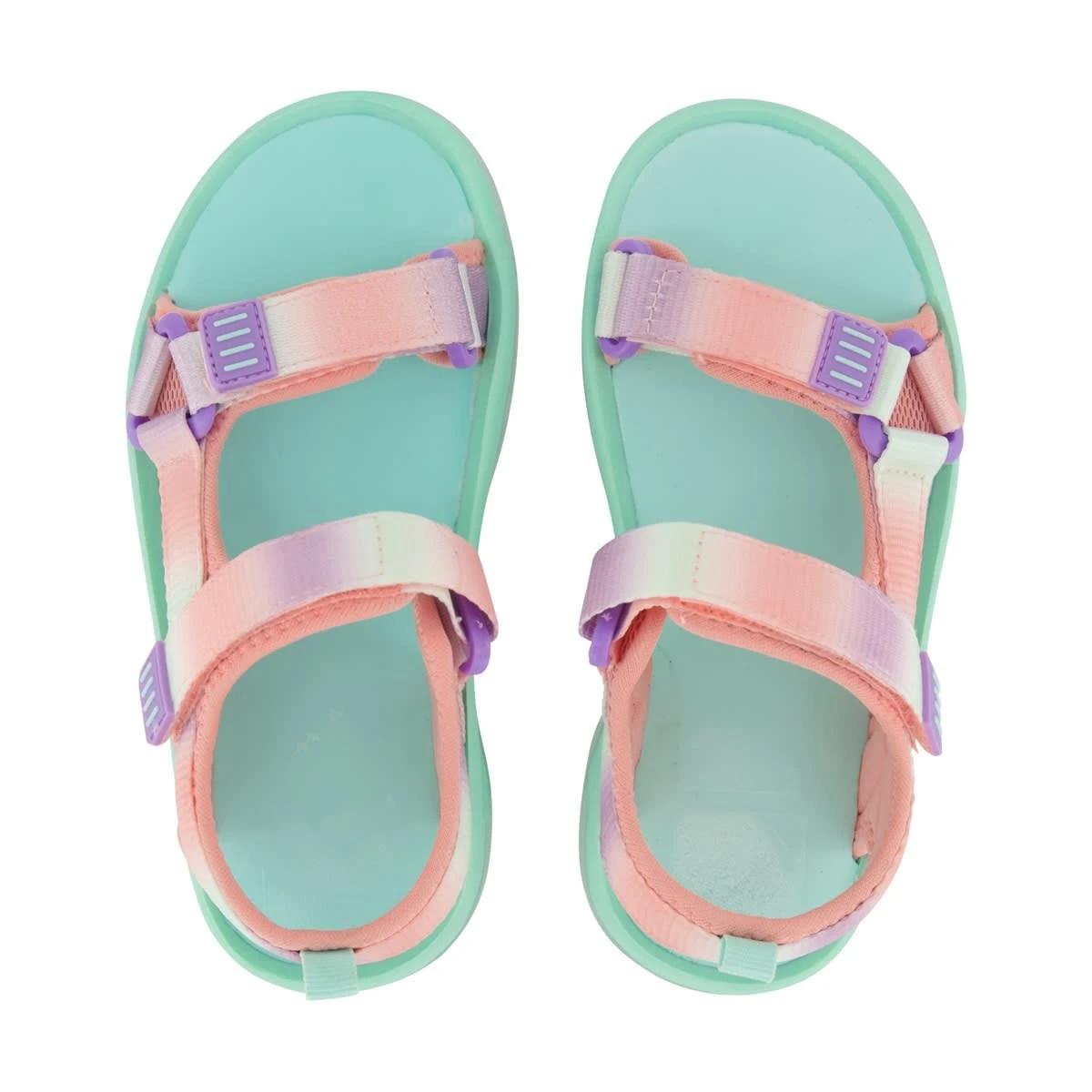 4 Junior Light Up Sandals Lag Green, 4 of 6