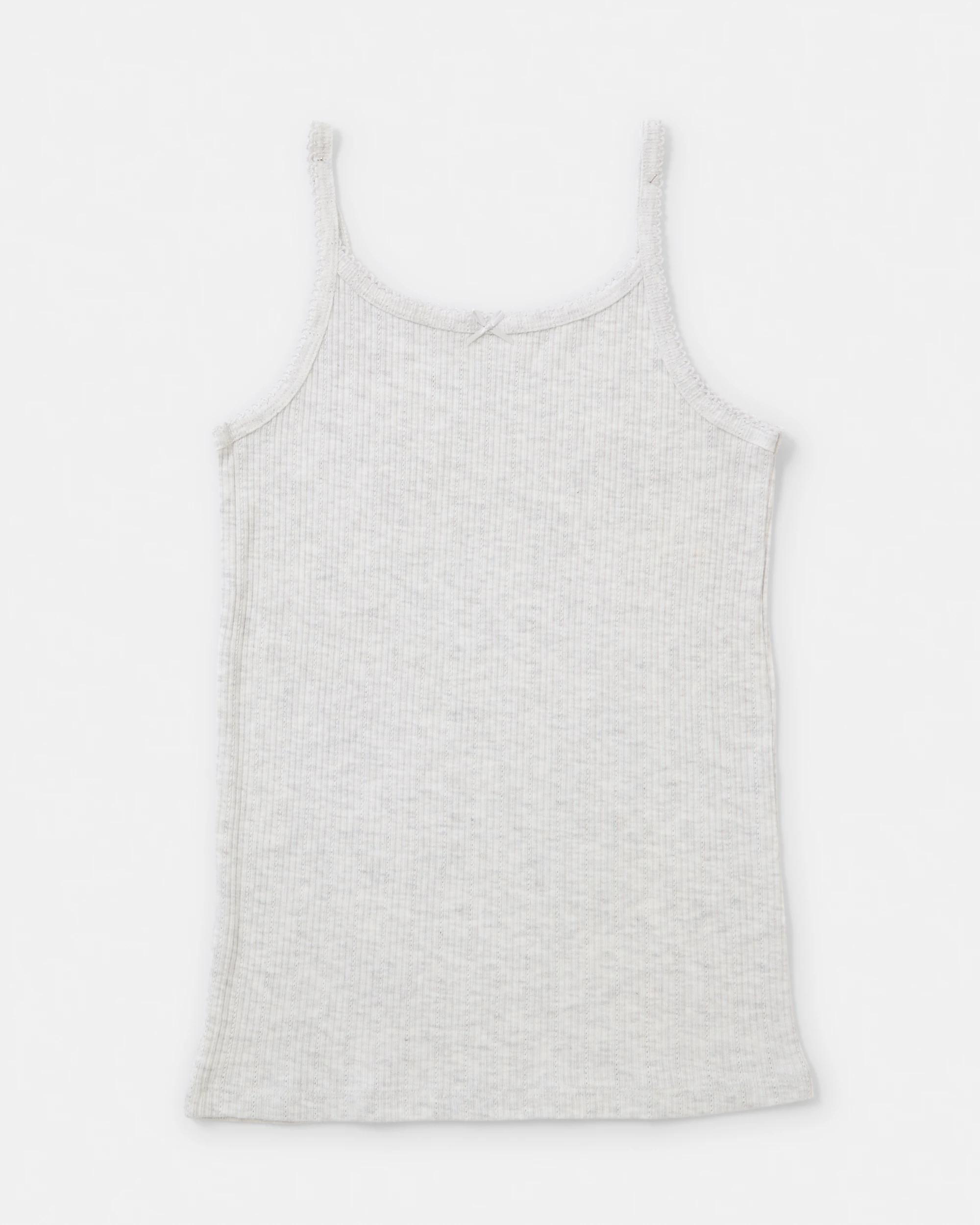 4 3 Pack Pointelle Singlets Pnk Singlt, 4 of 6