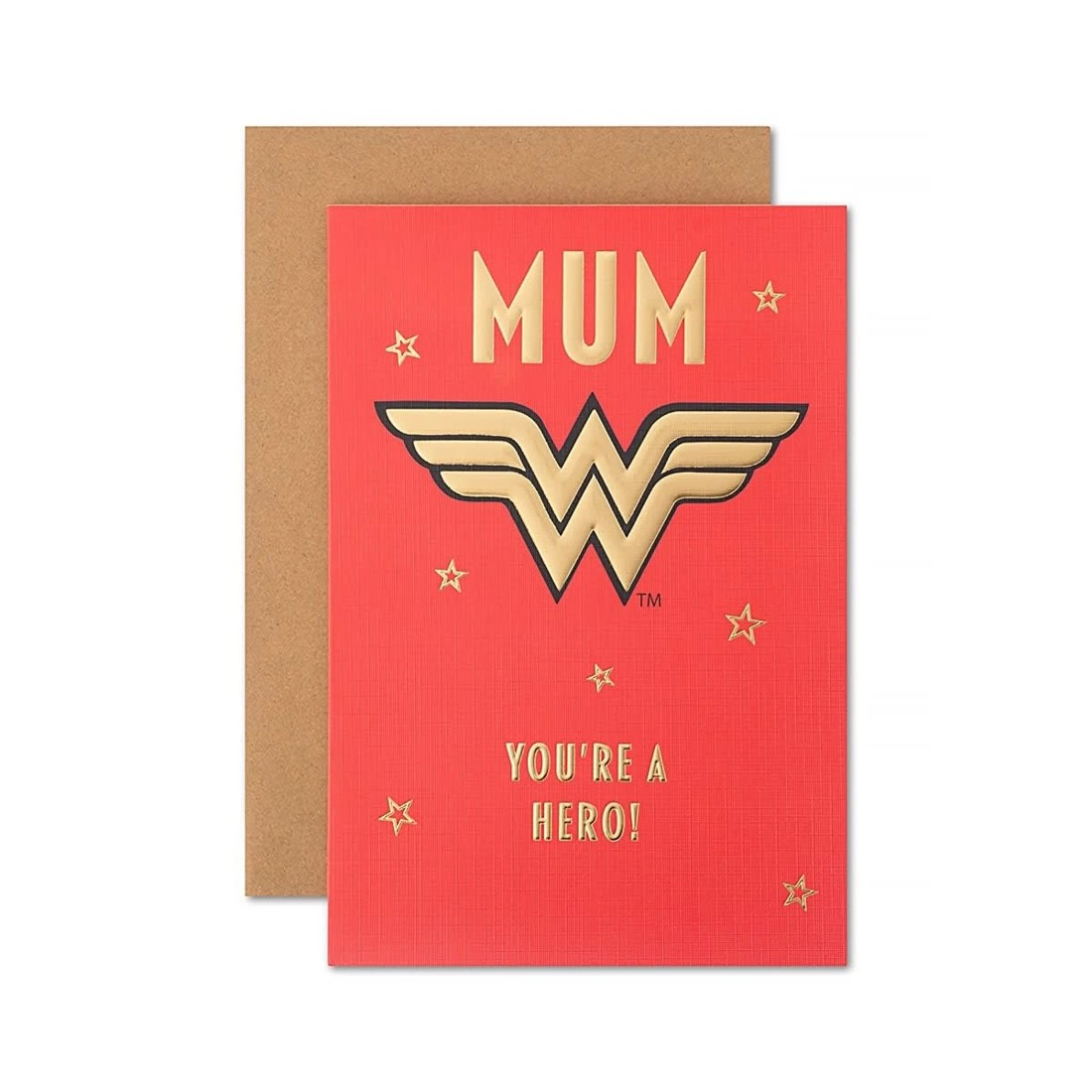 1 Hallmark Wonder Woman Mother's Day Card - Mum, You're a hero!, 1 of 3