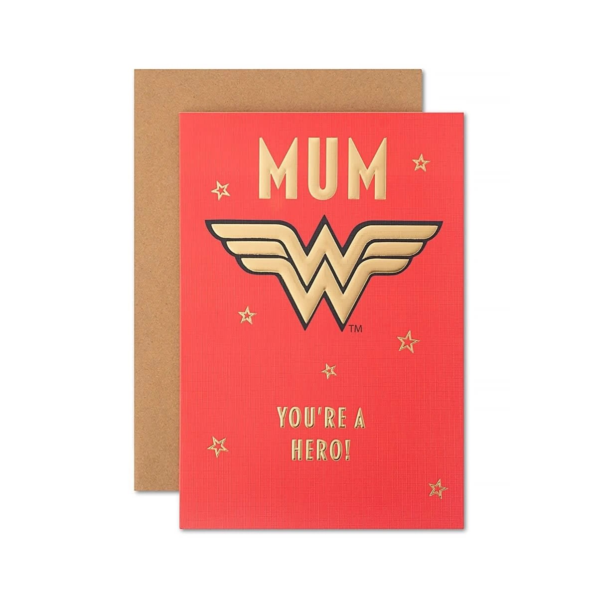 1 Hallmark Wonder Woman Mother's Day Card - Mum, You're a hero!, 1 of 3