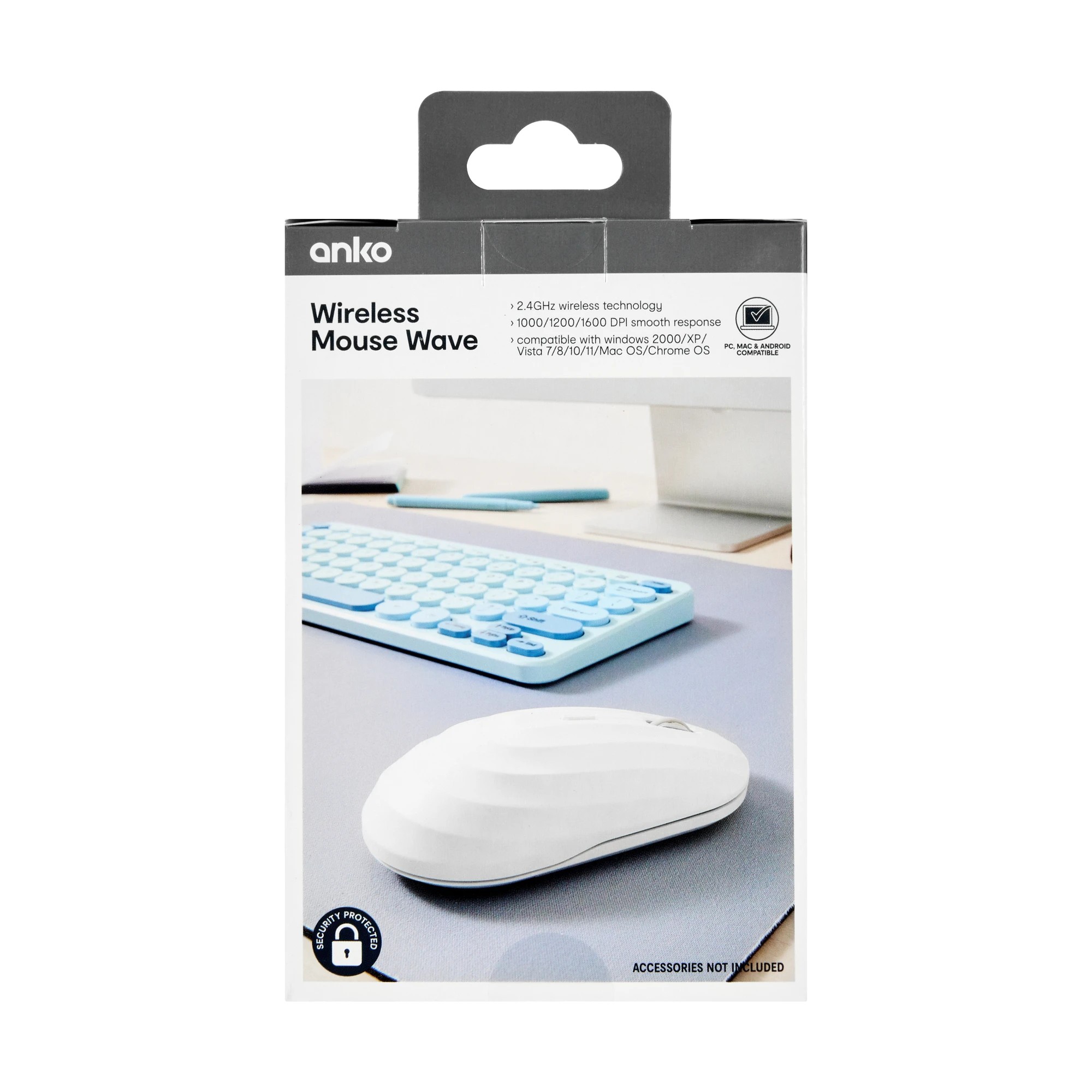 8 2.4GHz Wireless Mouse Wave - White, 8 of 9
